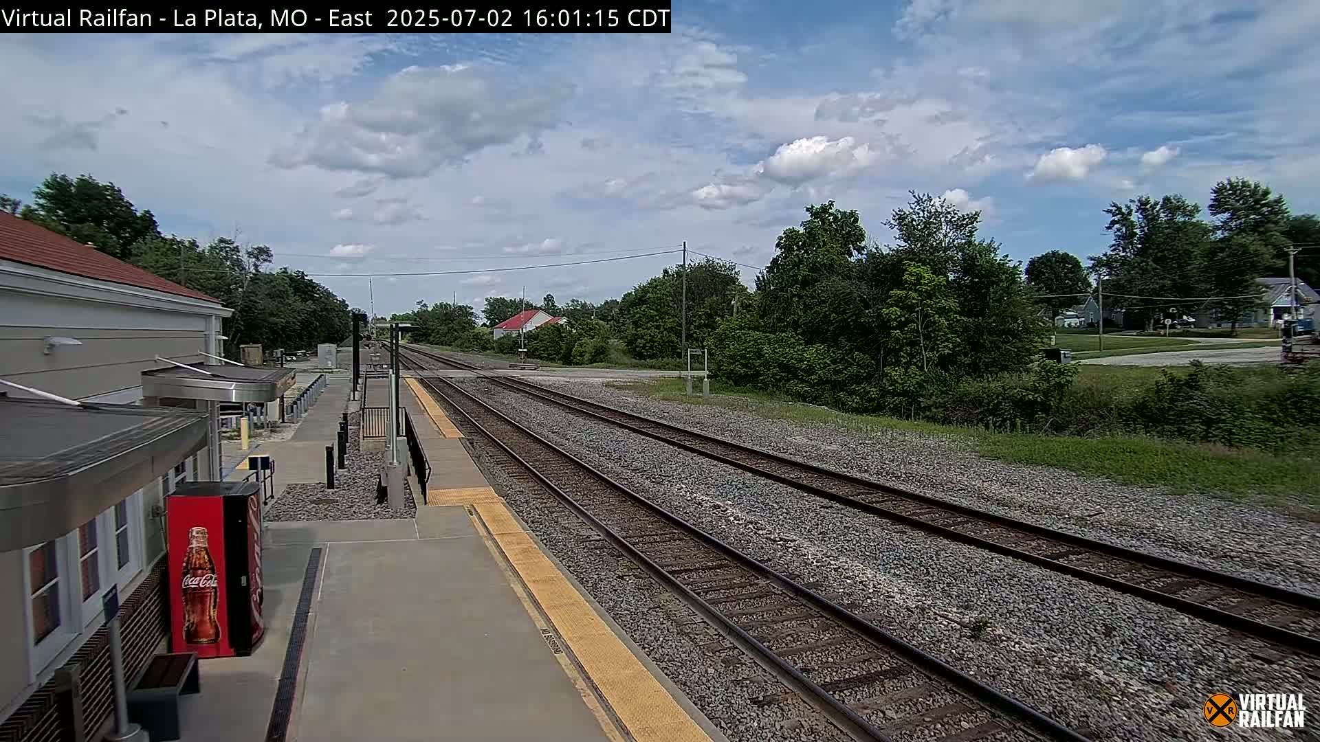 La Plata Railway Station Live Cam - La Plata, Macon, Missouri, USA