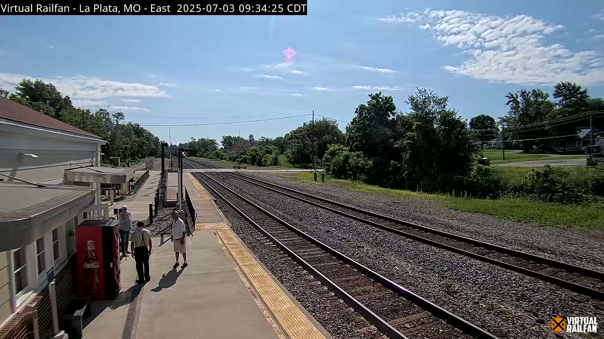 La Plata Railway Station Live Cam - La Plata, Macon, Missouri, USA