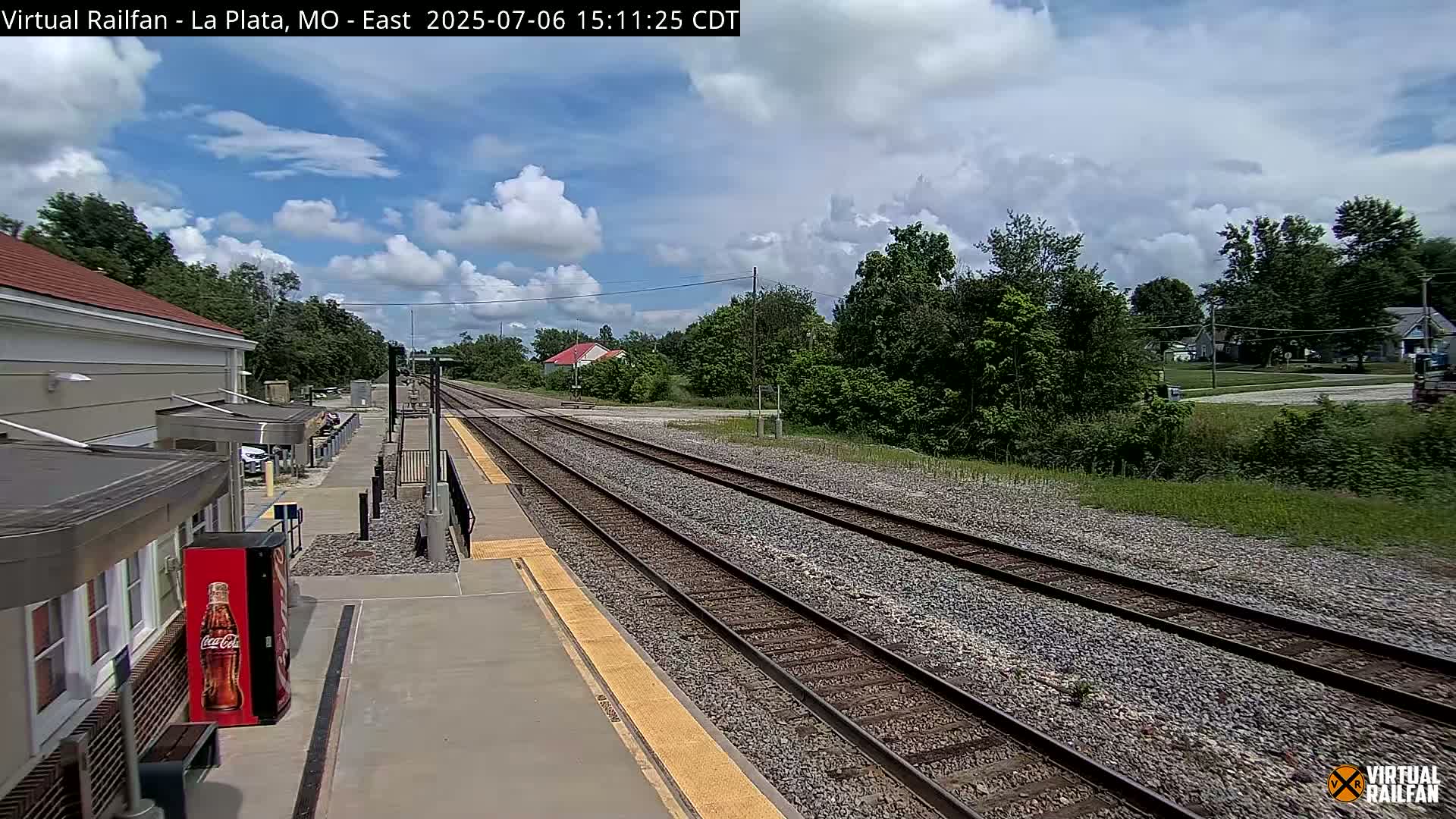 La Plata Railway Station Live Cam - La Plata, Macon, Missouri, USA