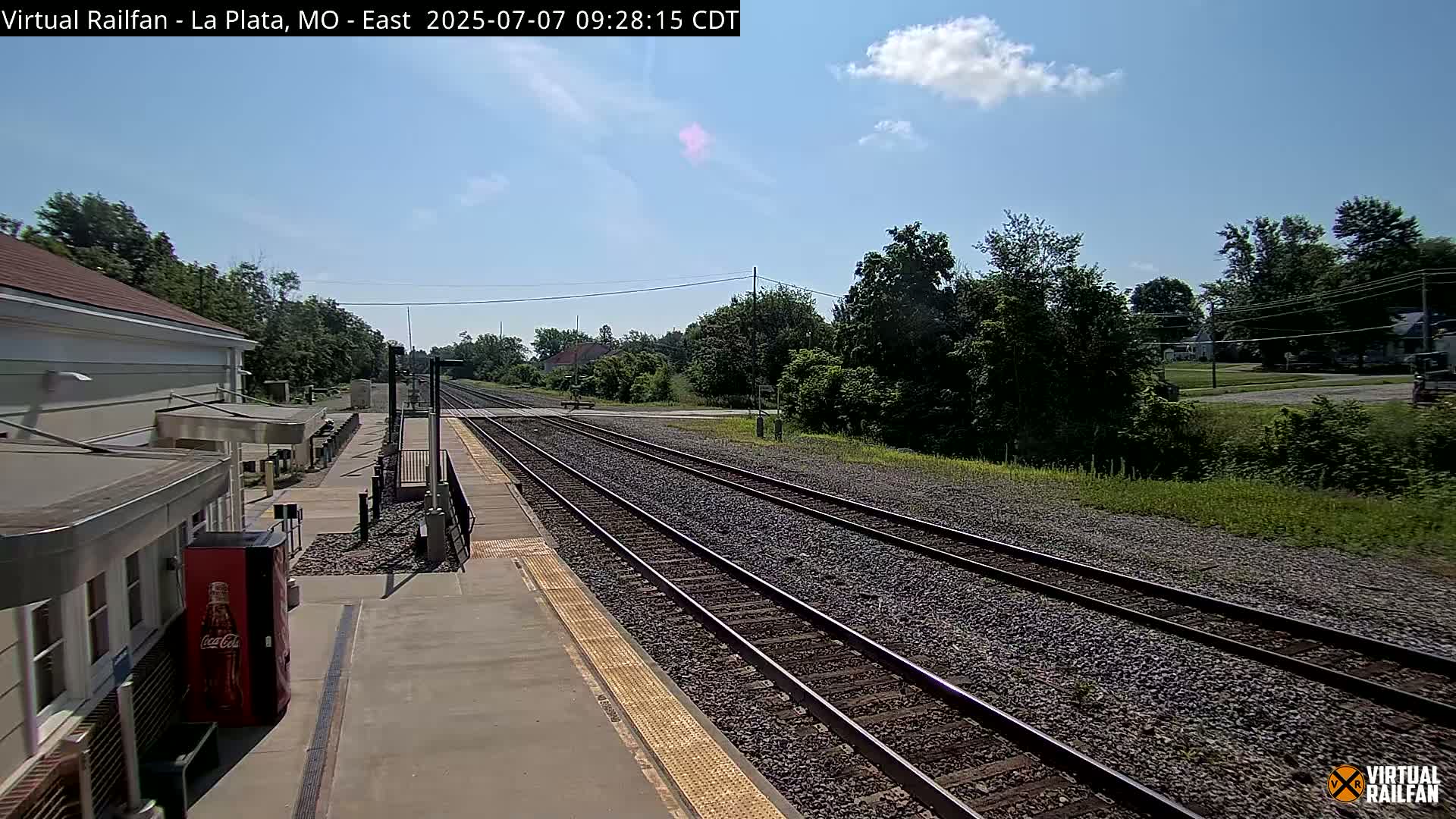 La Plata Railway Station Live Cam - La Plata, Macon, Missouri, USA