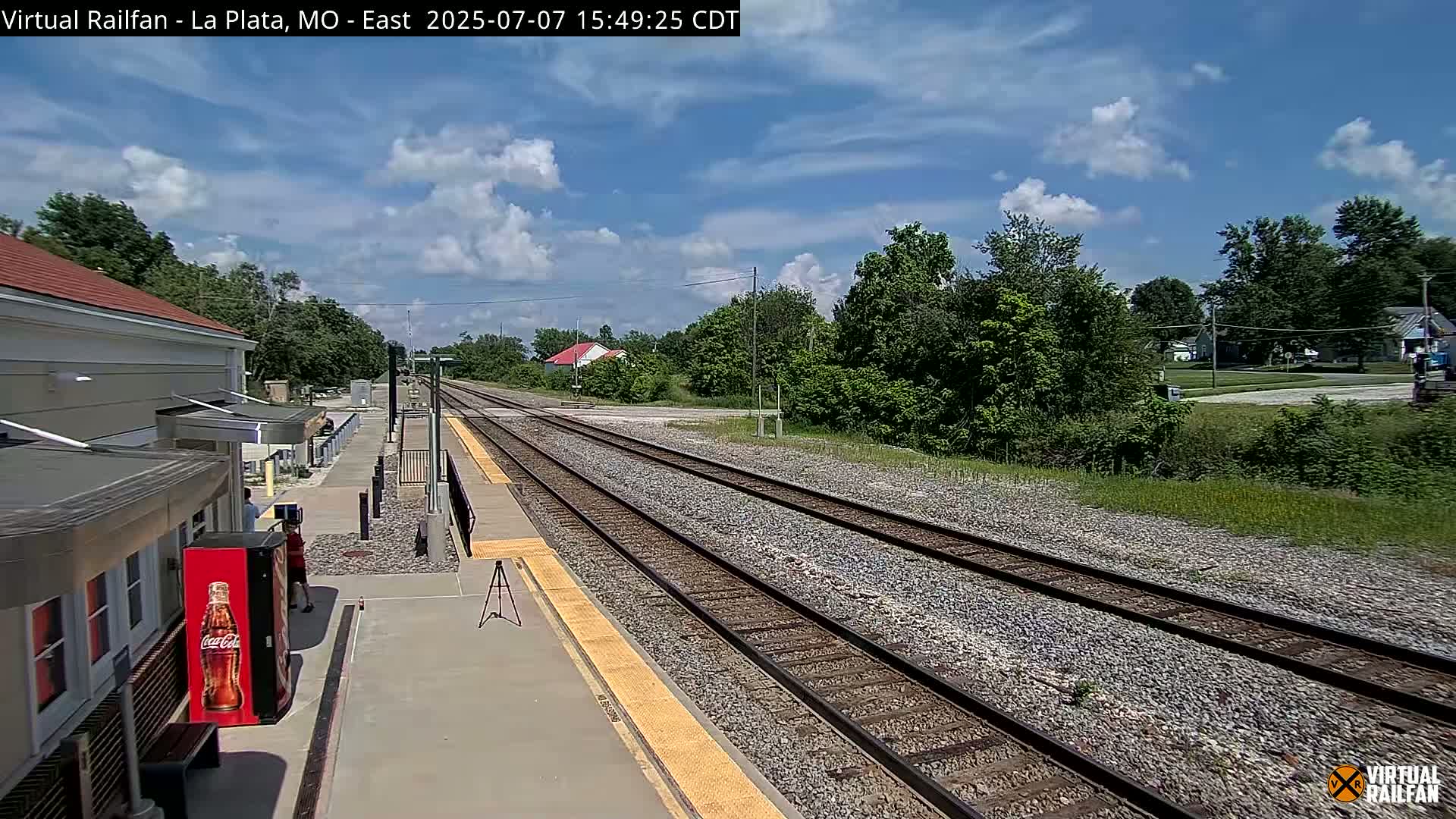 La Plata Railway Station Live Cam - La Plata, Macon, Missouri, USA