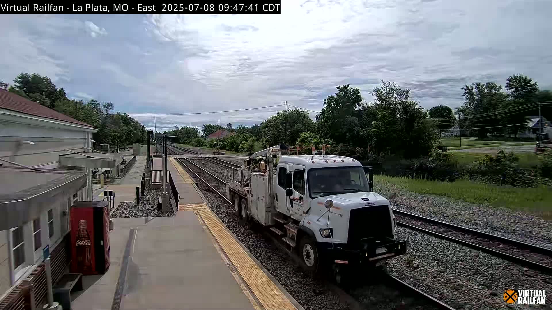 La Plata Railway Station Live Cam - La Plata, Macon, Missouri, USA