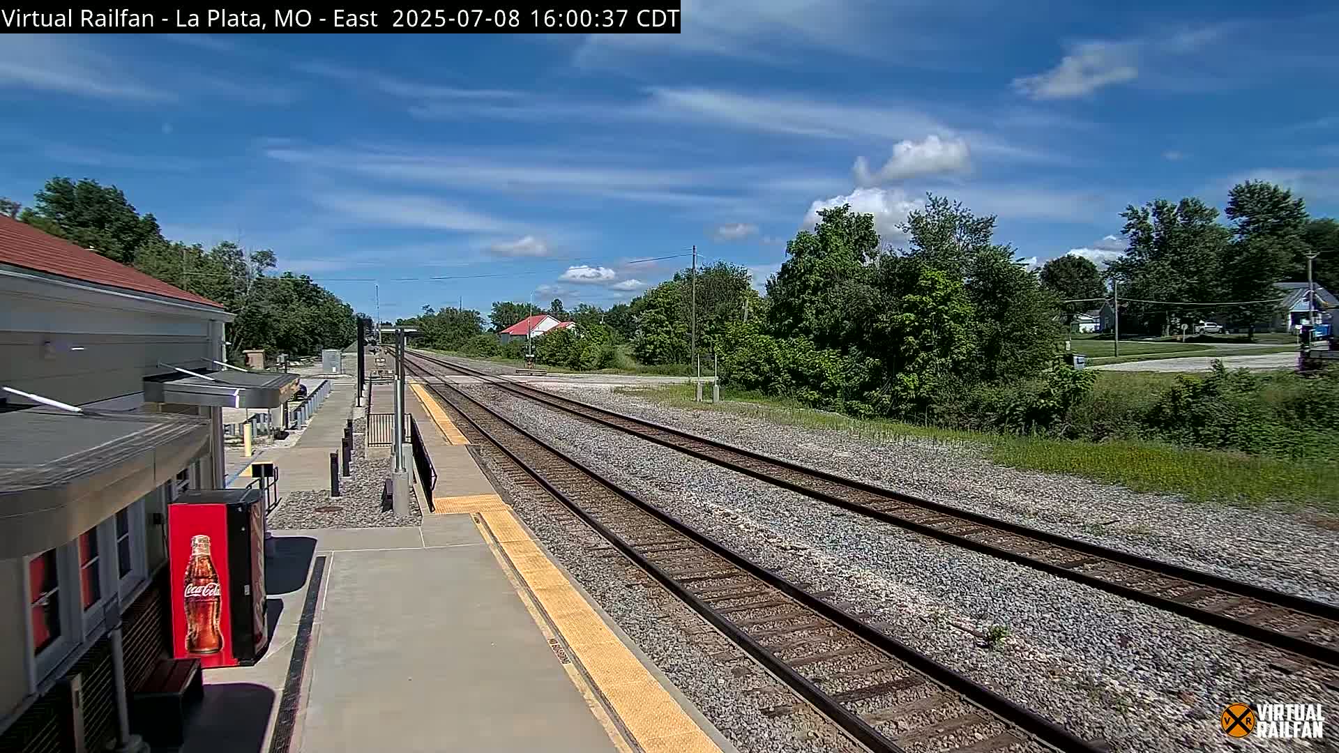 La Plata Railway Station Live Cam - La Plata, Macon, Missouri, USA