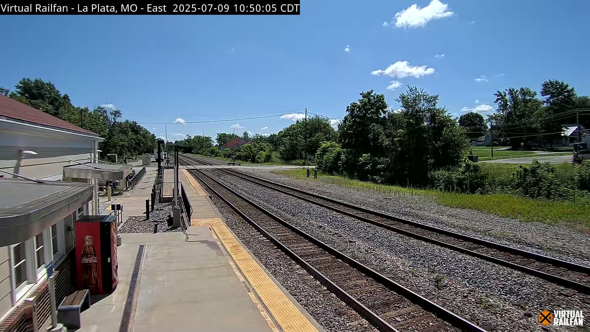 La Plata Railway Station Live Cam - La Plata, Macon, Missouri, USA