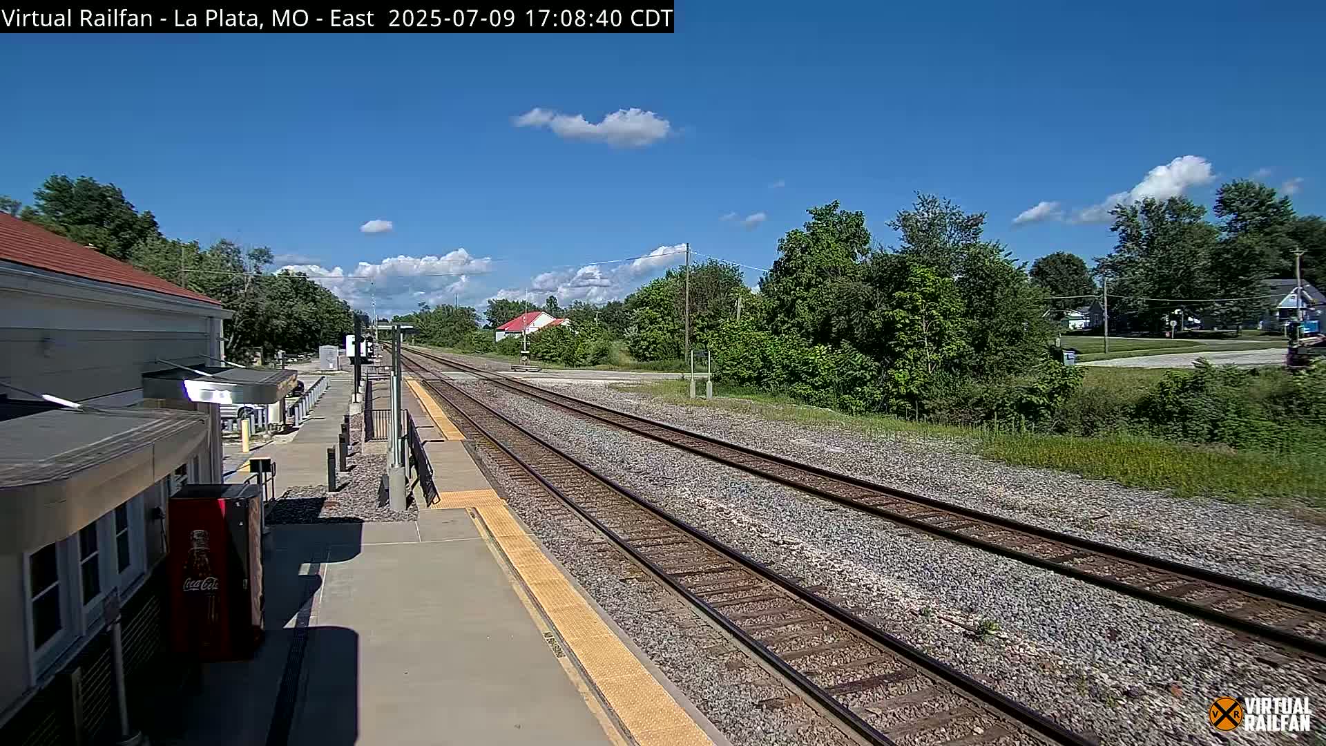 La Plata Railway Station Live Cam - La Plata, Macon, Missouri, USA
