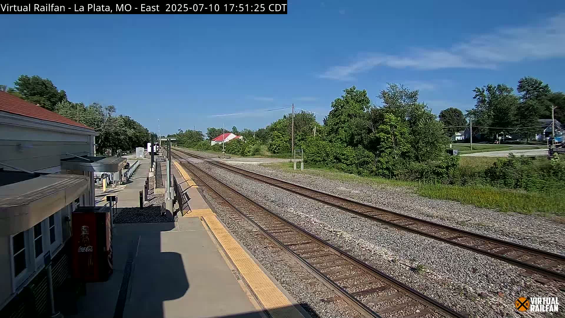 La Plata Railway Station Live Cam - La Plata, Macon, Missouri, USA