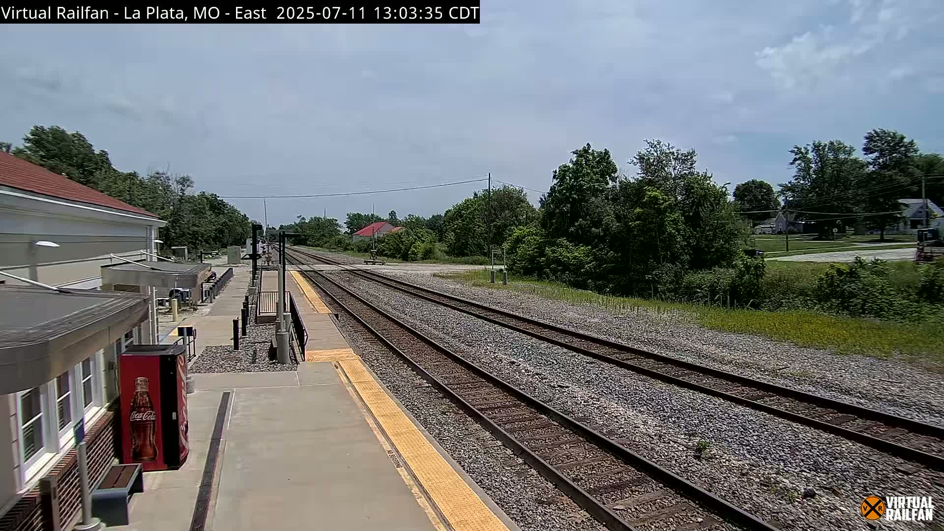 La Plata Railway Station Live Cam - La Plata, Macon, Missouri, USA