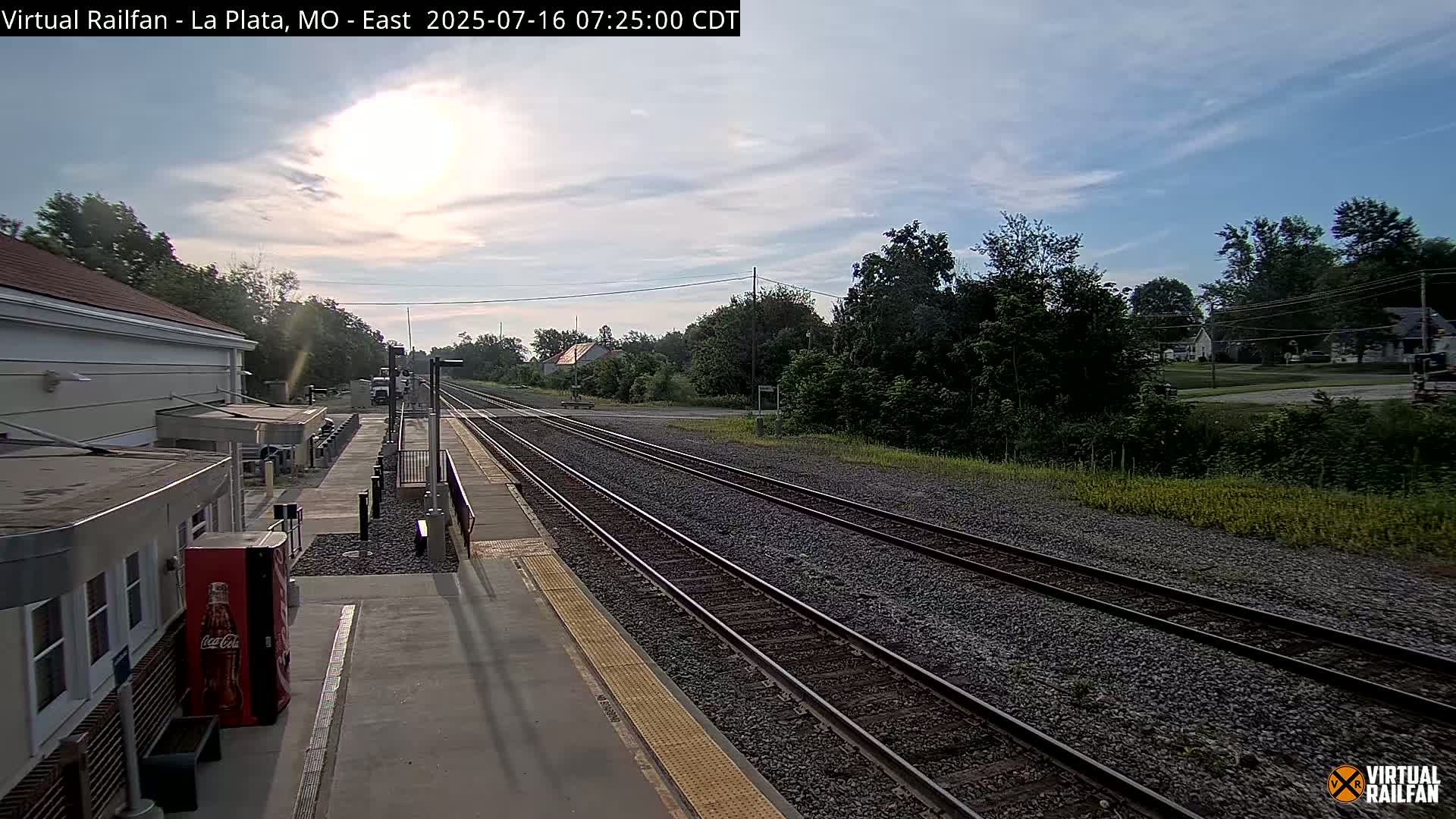 La Plata Railway Station Live Cam - La Plata, Macon, Missouri, USA