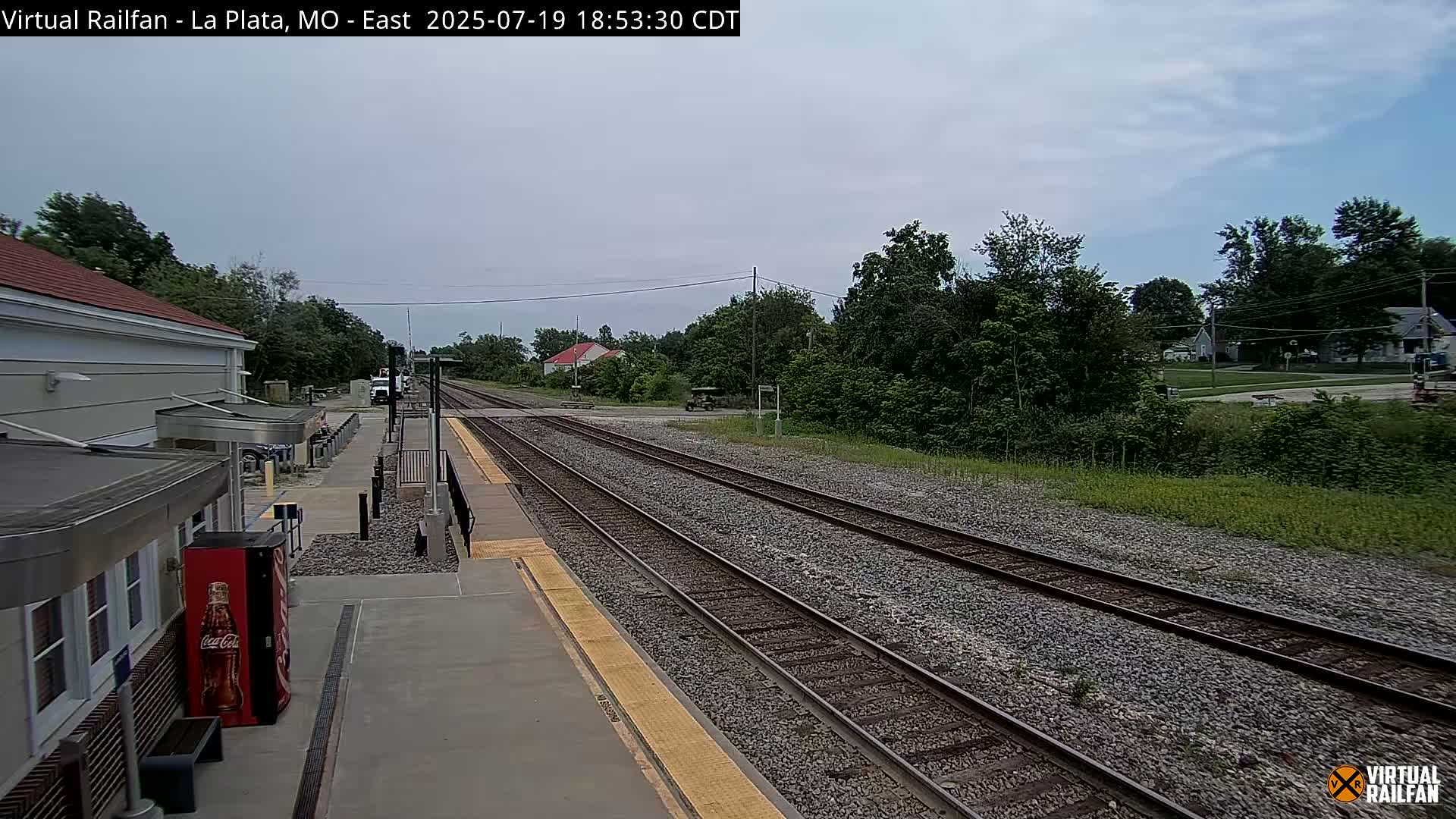 La Plata Railway Station Live Cam - La Plata, Macon, Missouri, USA