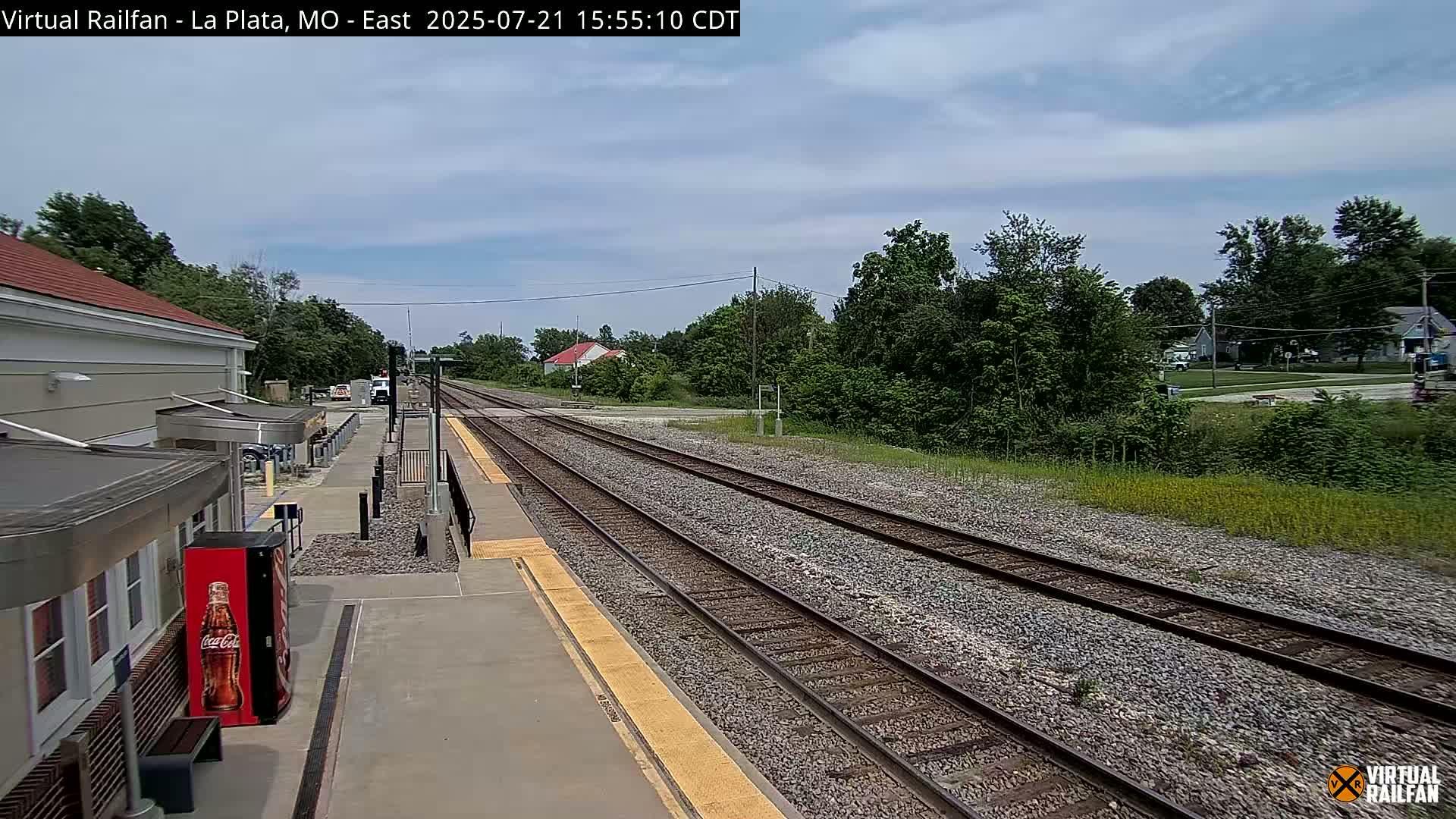 La Plata Railway Station Live Cam - La Plata, Macon, Missouri, USA