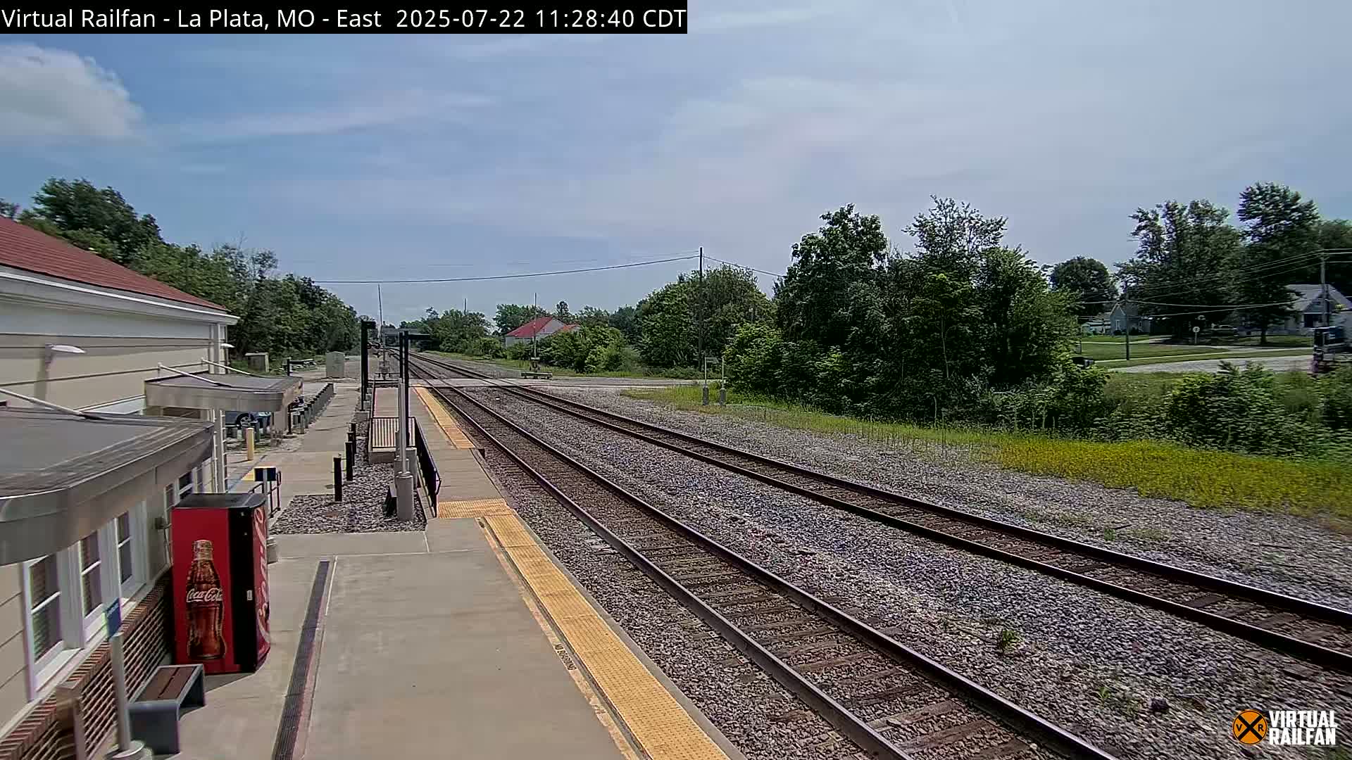 La Plata Railway Station Live Cam - La Plata, Macon, Missouri, USA