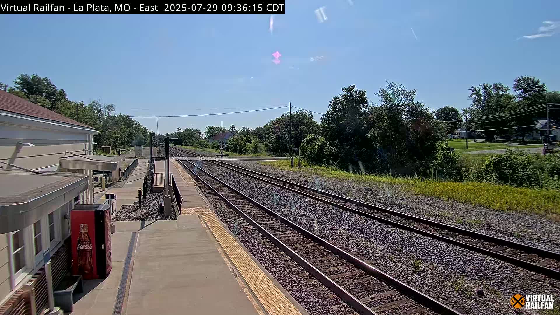 La Plata Railway Station Live Cam - La Plata, Macon, Missouri, USA