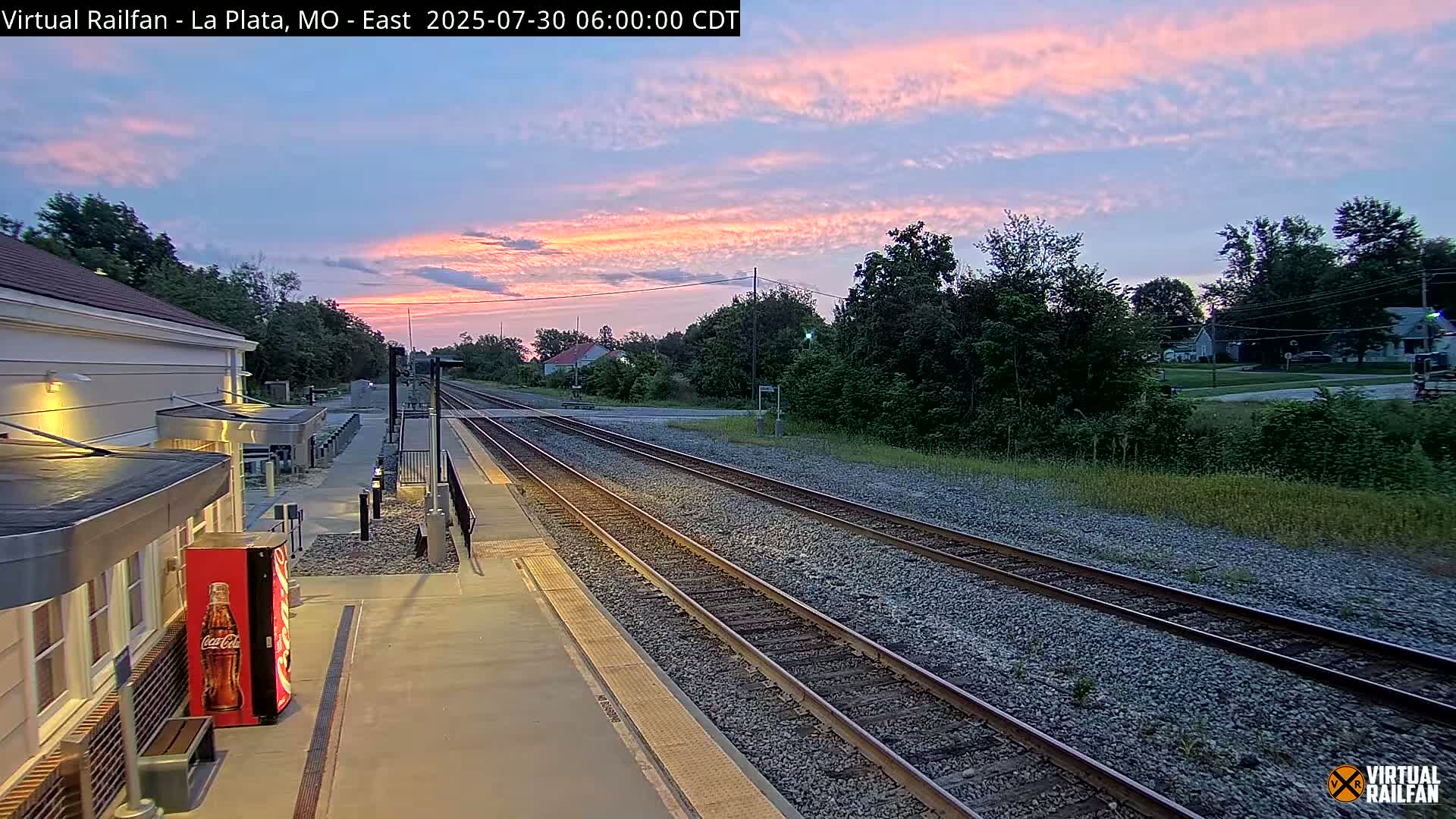 La Plata Railway Station Live Cam - La Plata, Macon, Missouri, USA