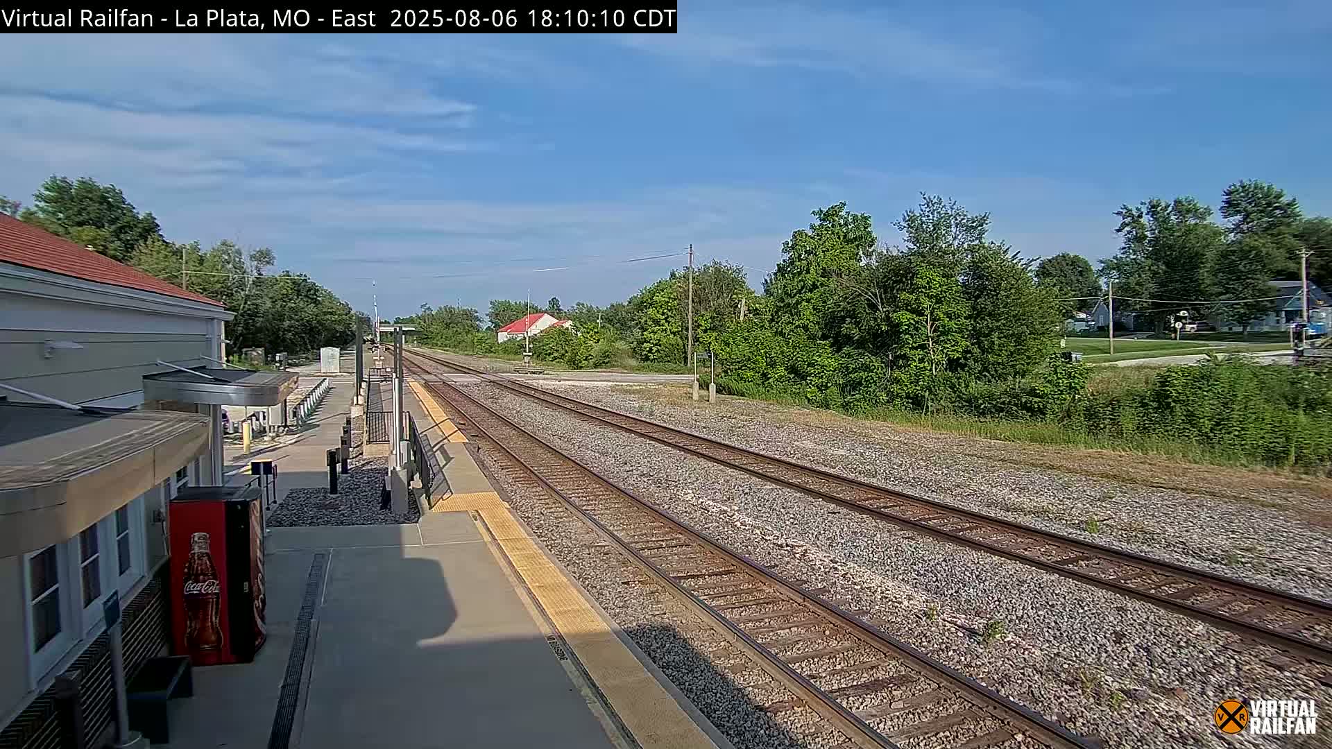 La Plata Railway Station Live Cam - La Plata, Macon, Missouri, USA