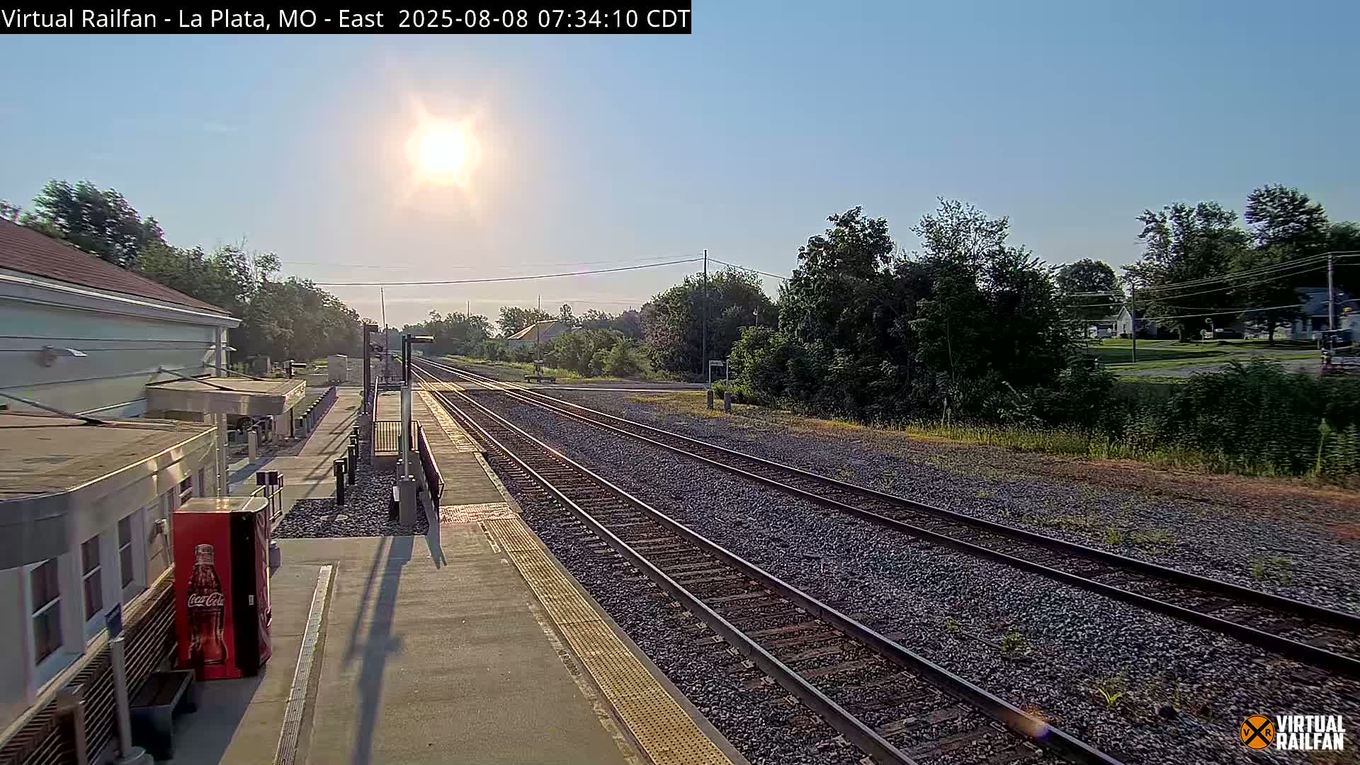 La Plata Railway Station Live Cam - La Plata, Macon, Missouri, USA