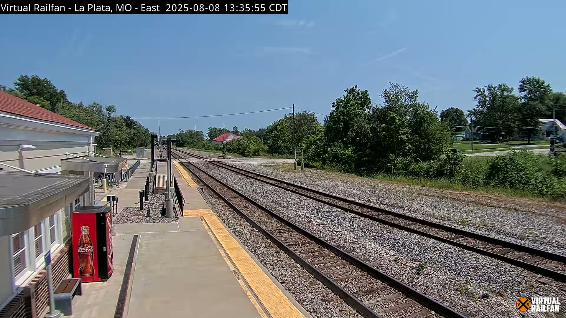La Plata Railway Station Live Cam - La Plata, Macon, Missouri, USA
