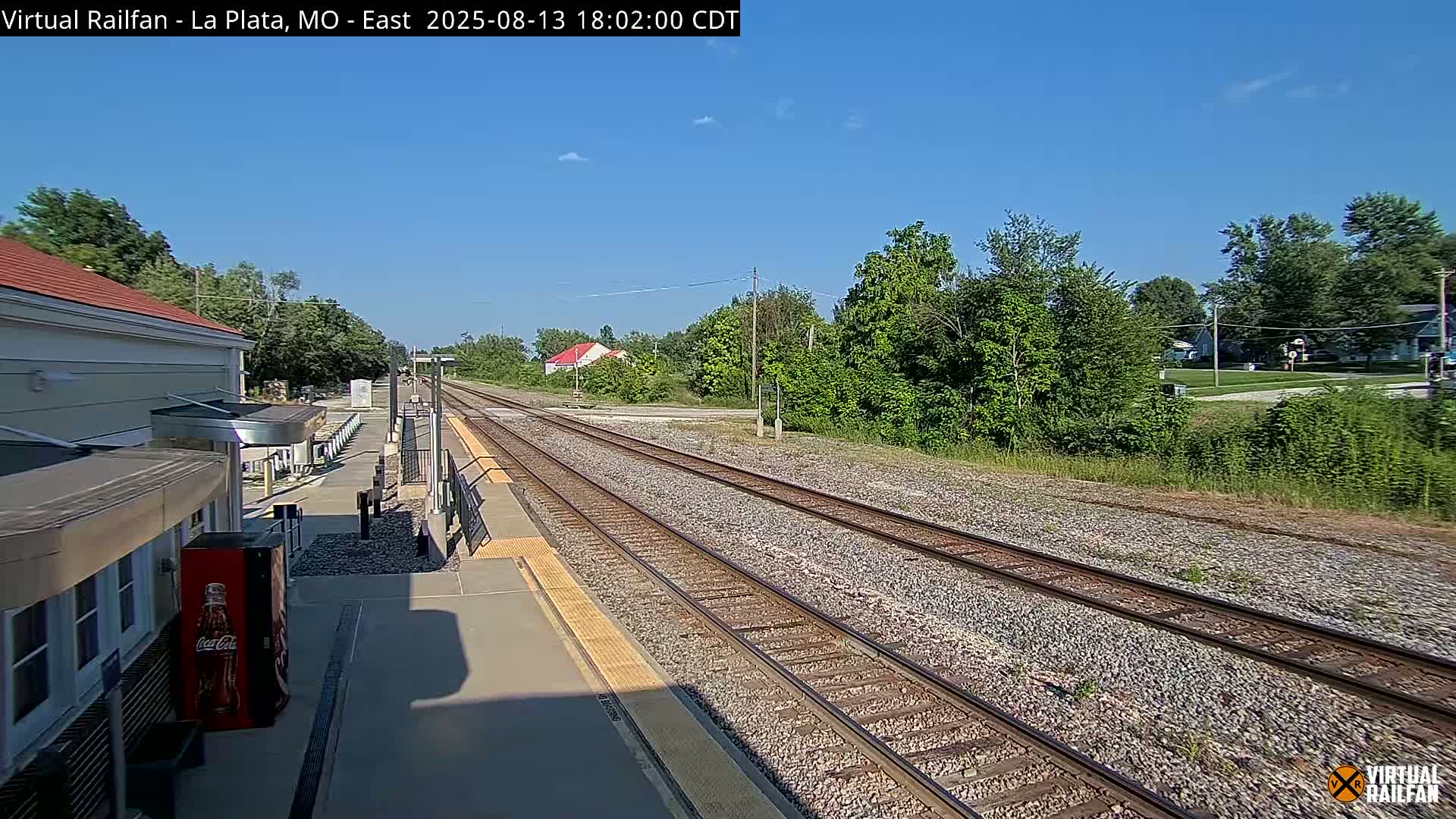 La Plata Railway Station Live Cam - La Plata, Macon, Missouri, USA