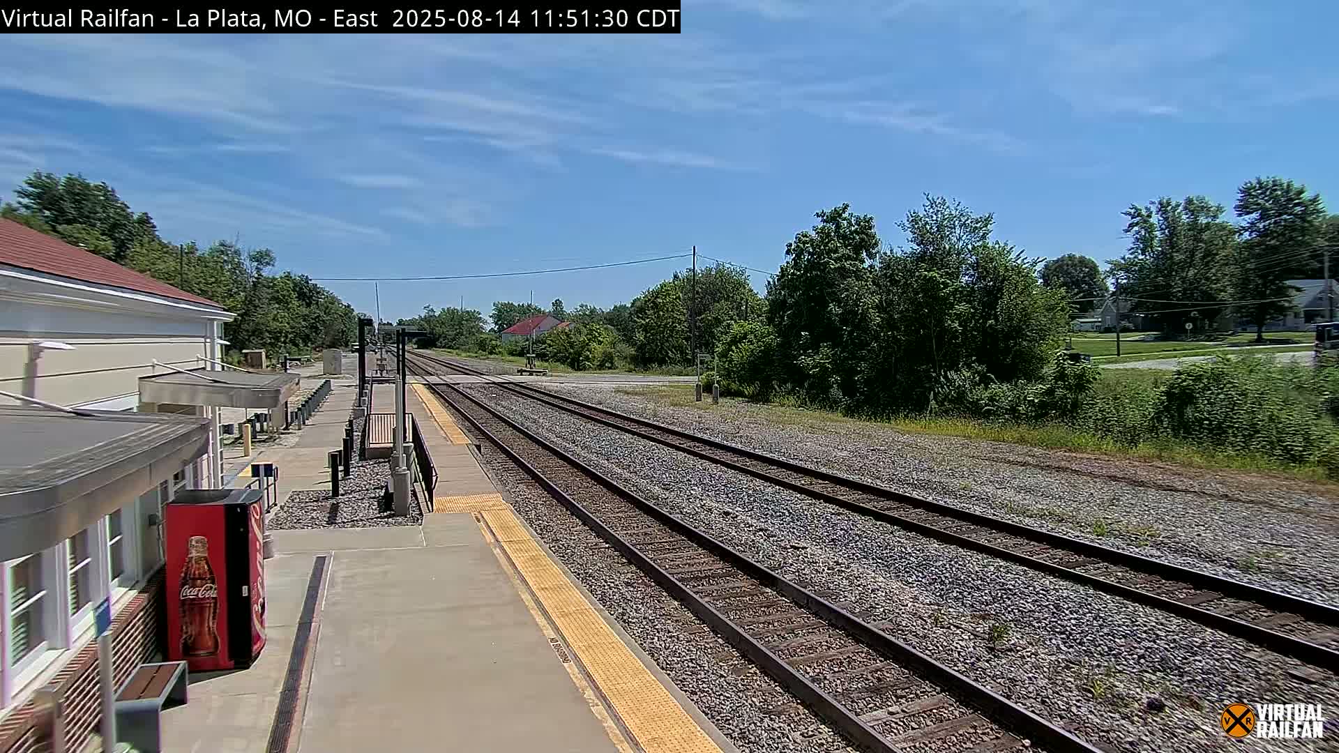 La Plata Railway Station Live Cam - La Plata, Macon, Missouri, USA