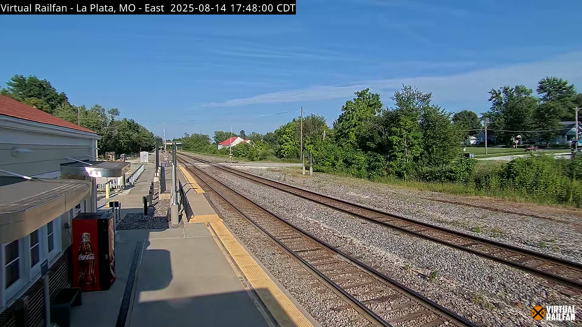 La Plata Railway Station Live Cam - La Plata, Macon, Missouri, USA