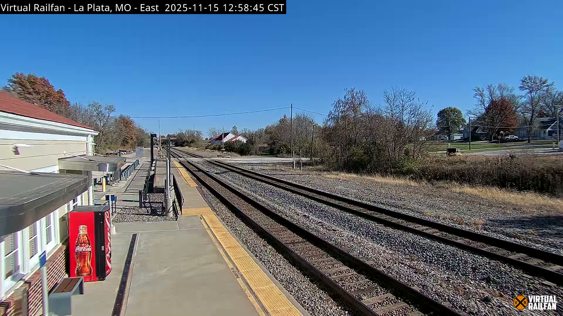 La Plata Railway Station Live Cam - La Plata, Macon, Missouri, USA