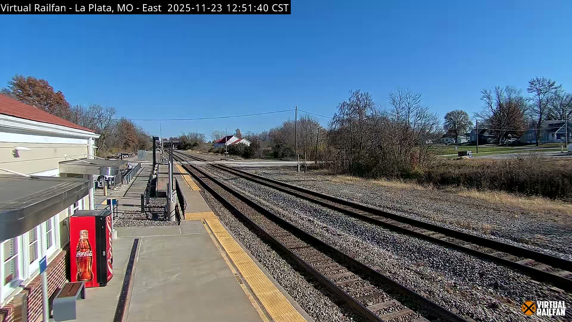 La Plata Railway Station Live Cam - La Plata, Macon, Missouri, USA