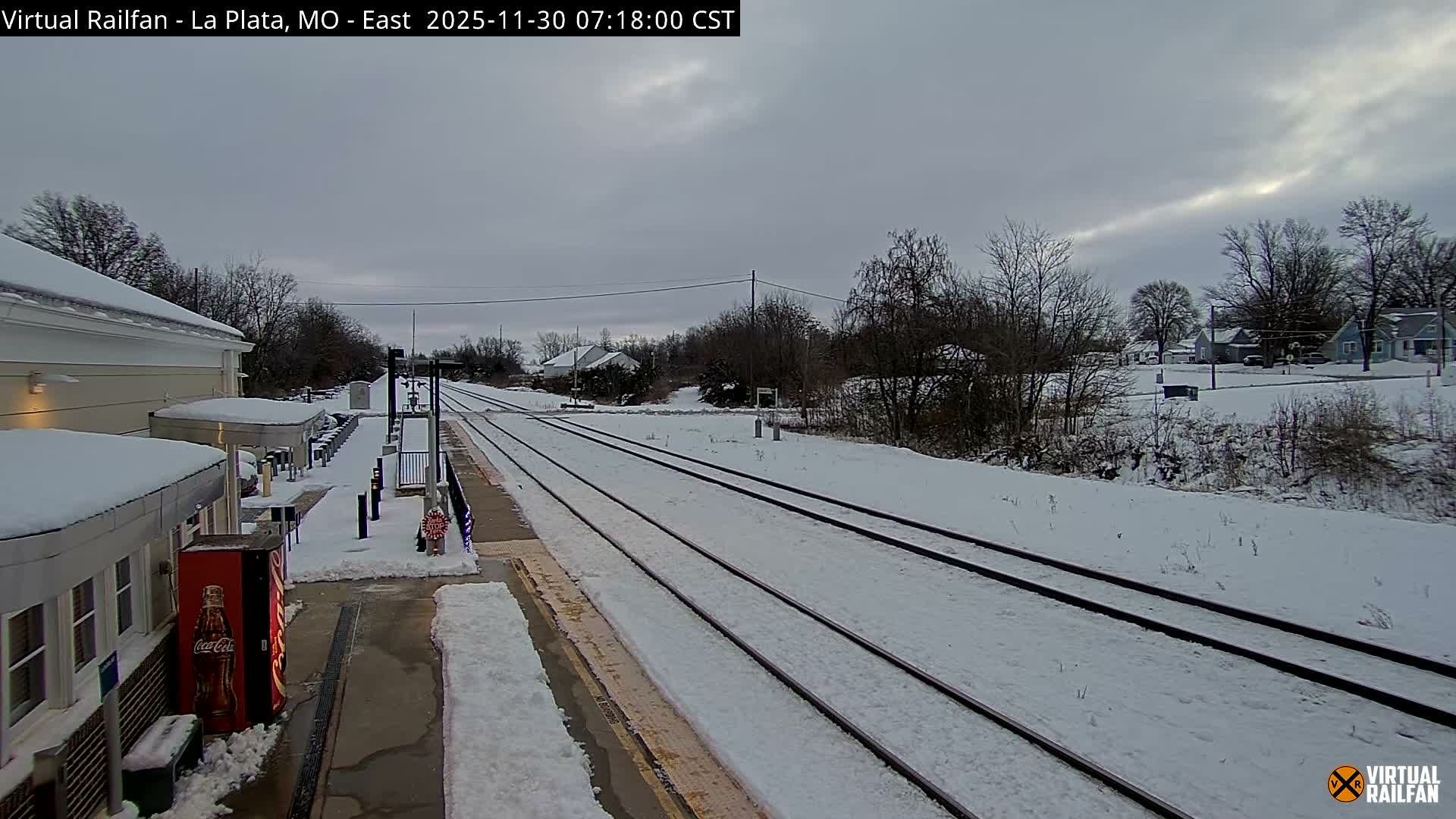 La Plata Railway Station Live Cam - La Plata, Macon, Missouri, USA