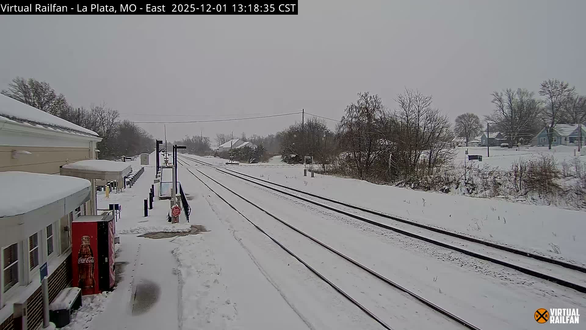 La Plata Railway Station Live Cam - La Plata, Macon, Missouri, USA