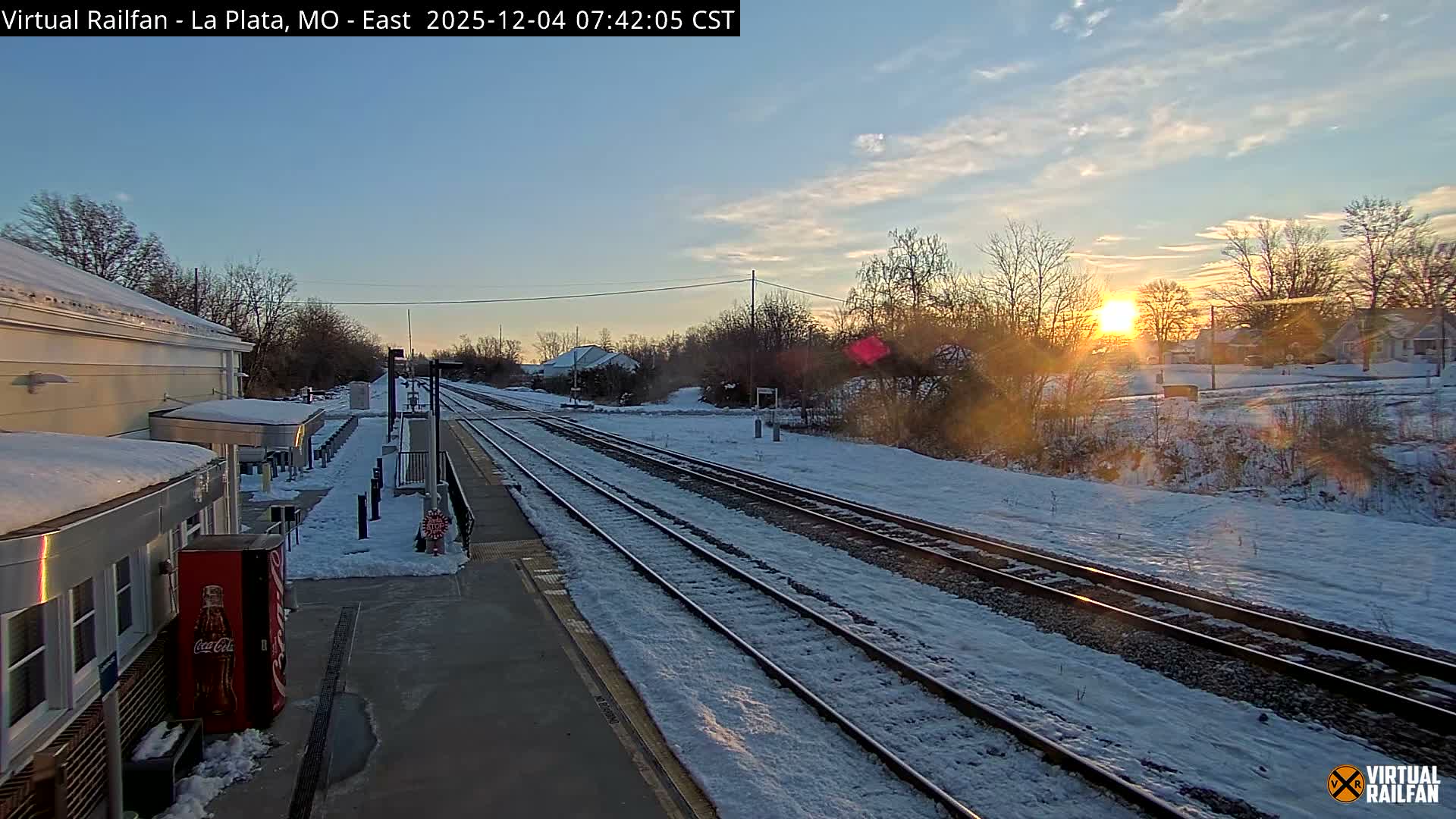 La Plata Railway Station Live Cam - La Plata, Macon, Missouri, USA