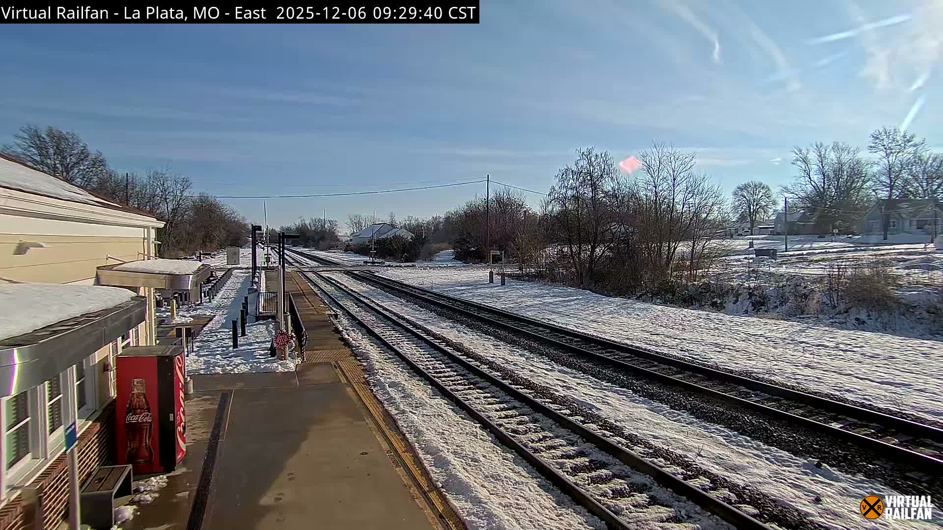 La Plata Railway Station Live Cam - La Plata, Macon, Missouri, USA