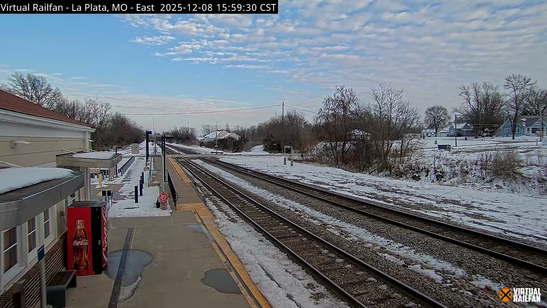 La Plata Railway Station Live Cam - La Plata, Macon, Missouri, USA