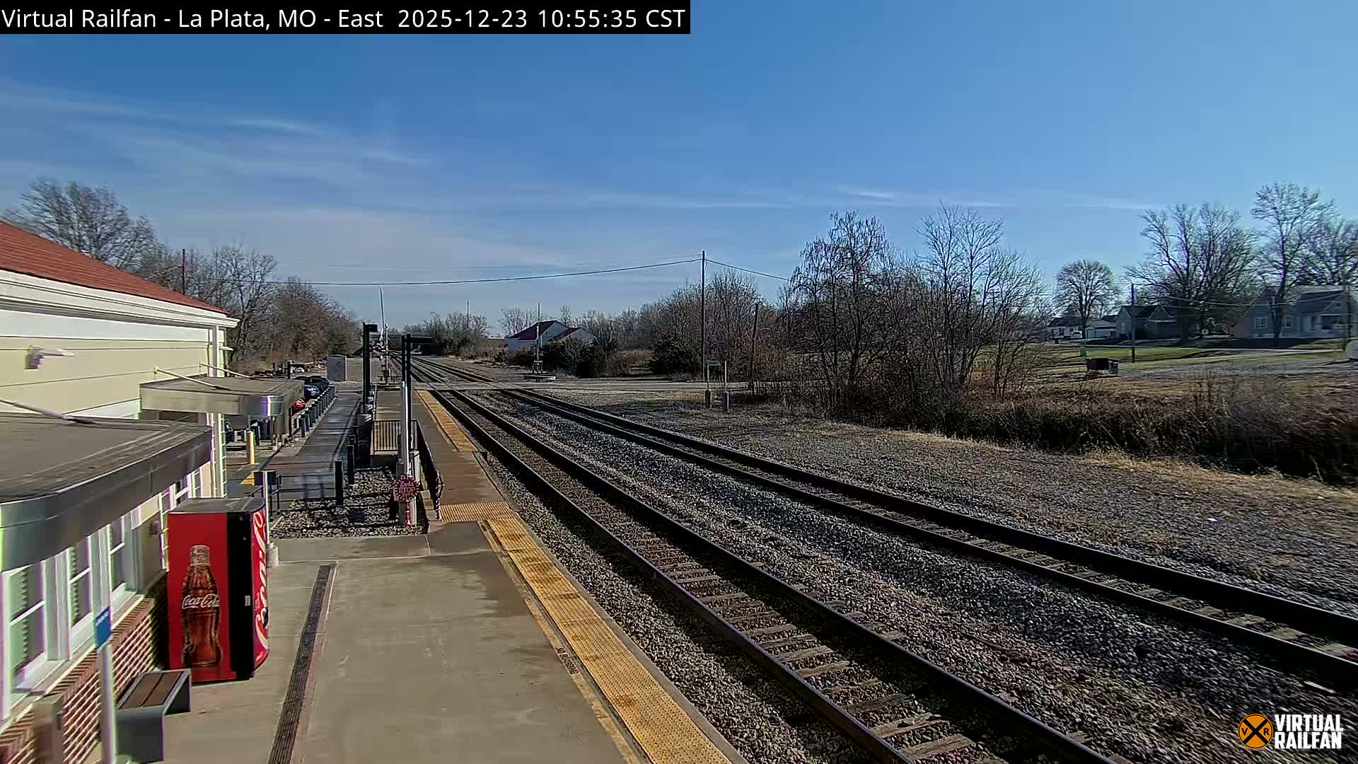 La Plata Railway Station Live Cam - La Plata, Macon, Missouri, USA