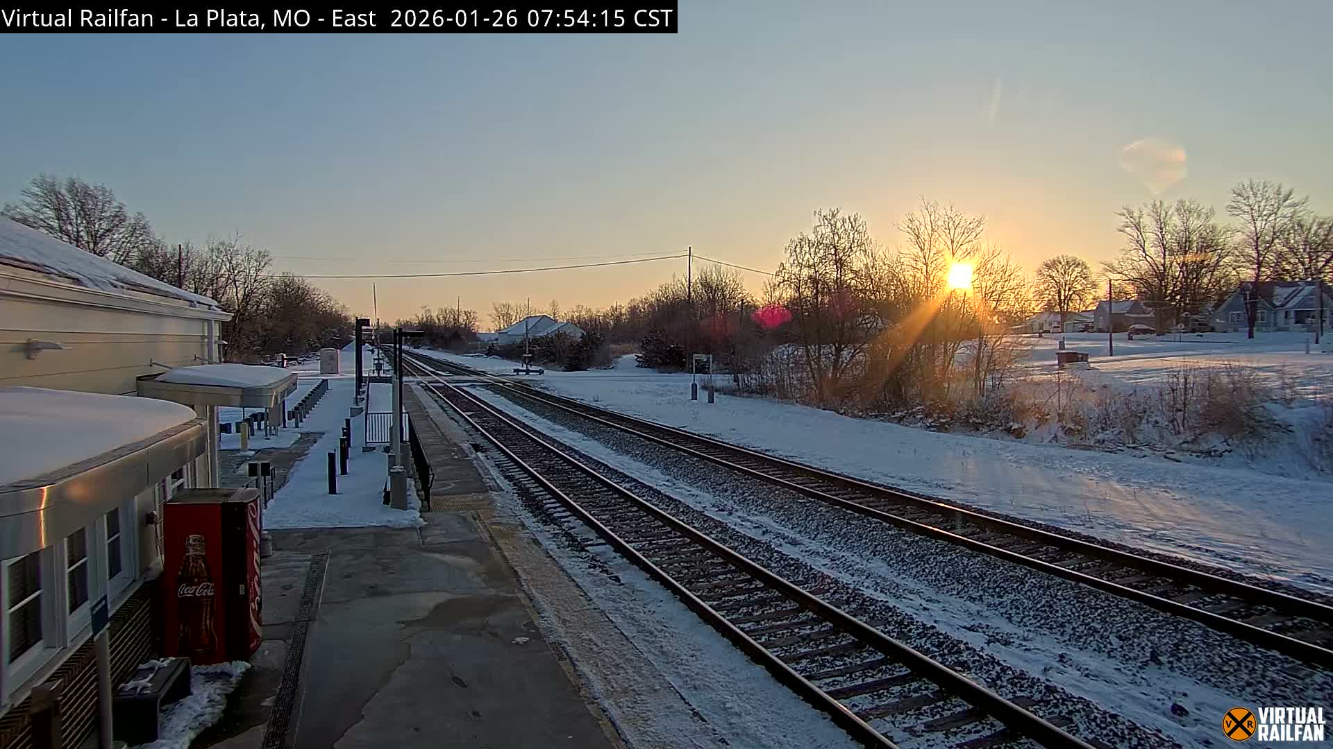 La Plata Railway Station Live Cam - La Plata, Macon, Missouri, USA