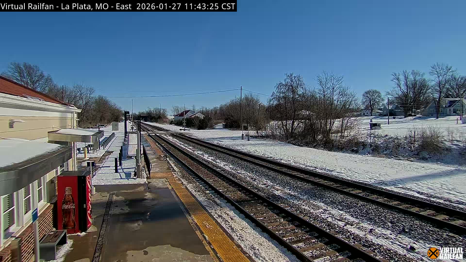 La Plata Railway Station Live Cam - La Plata, Macon, Missouri, USA