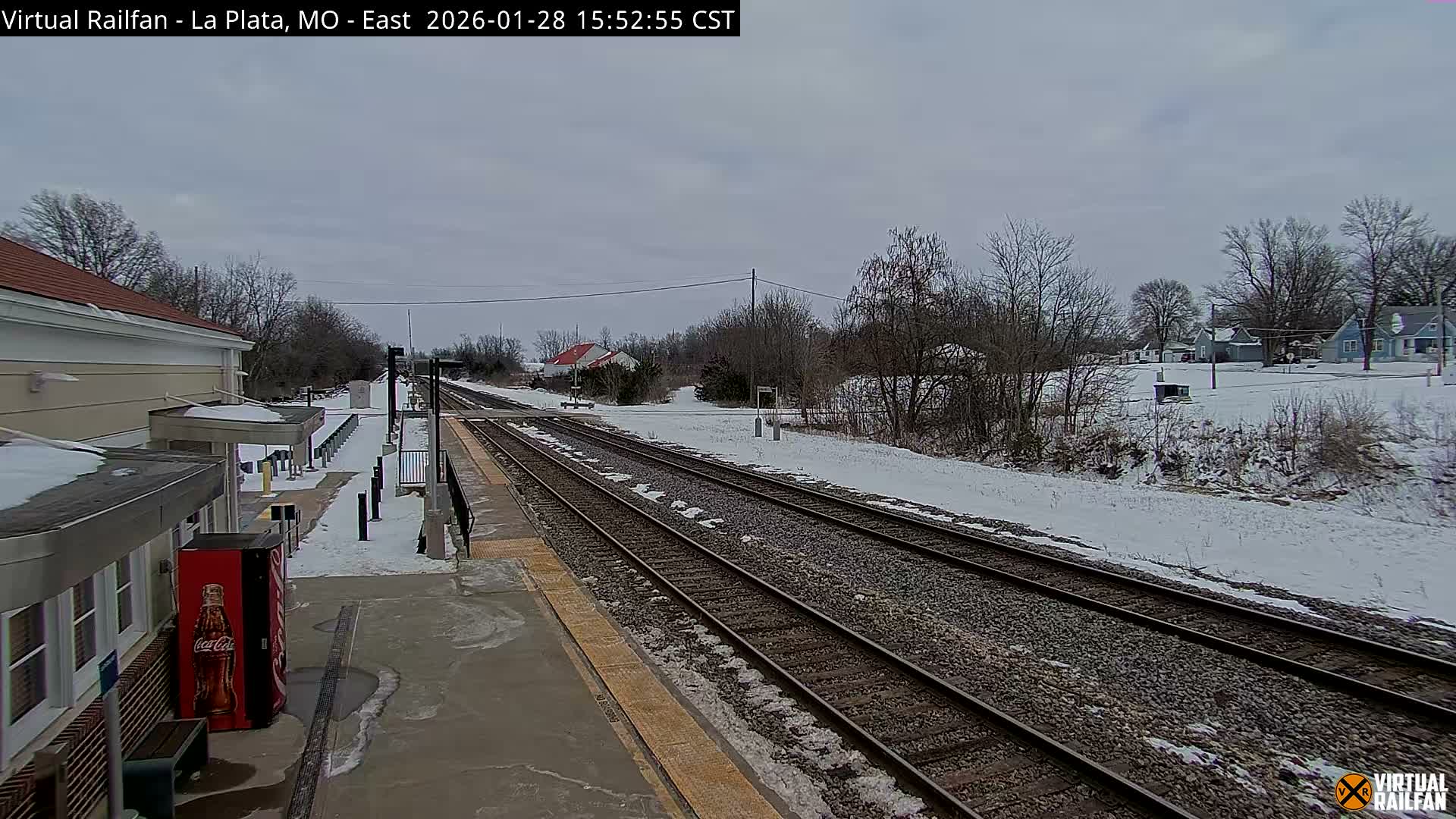 La Plata Railway Station Live Cam - La Plata, Macon, Missouri, USA