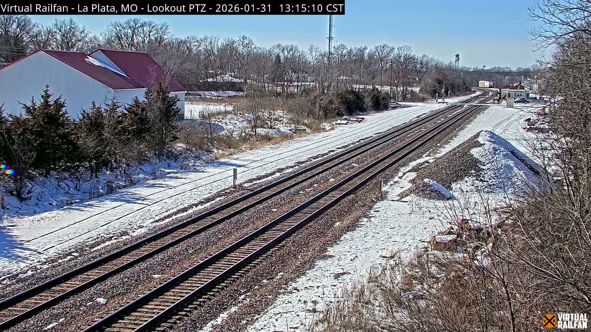 La Plata Railway Station Live Cam - La Plata, Macon, Missouri, USA