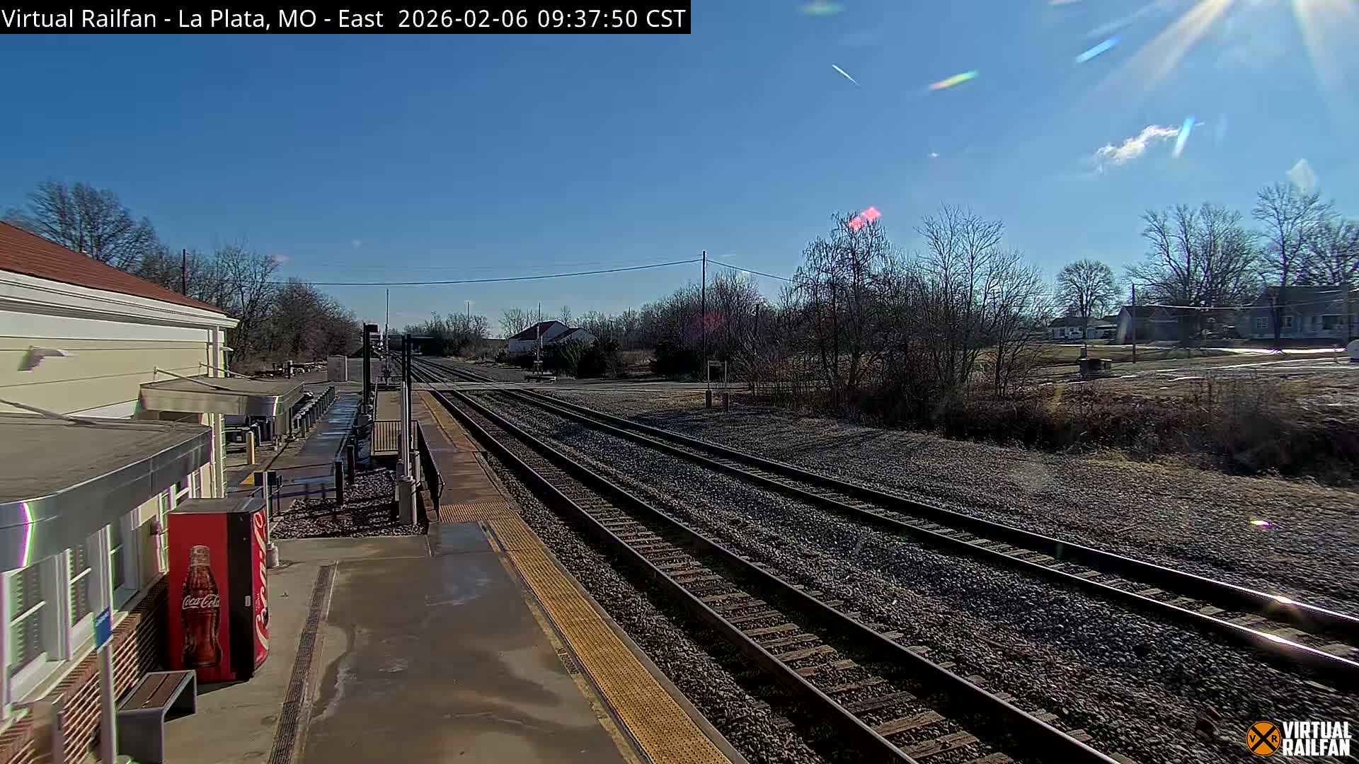 La Plata Railway Station Live Cam - La Plata, Macon, Missouri, USA