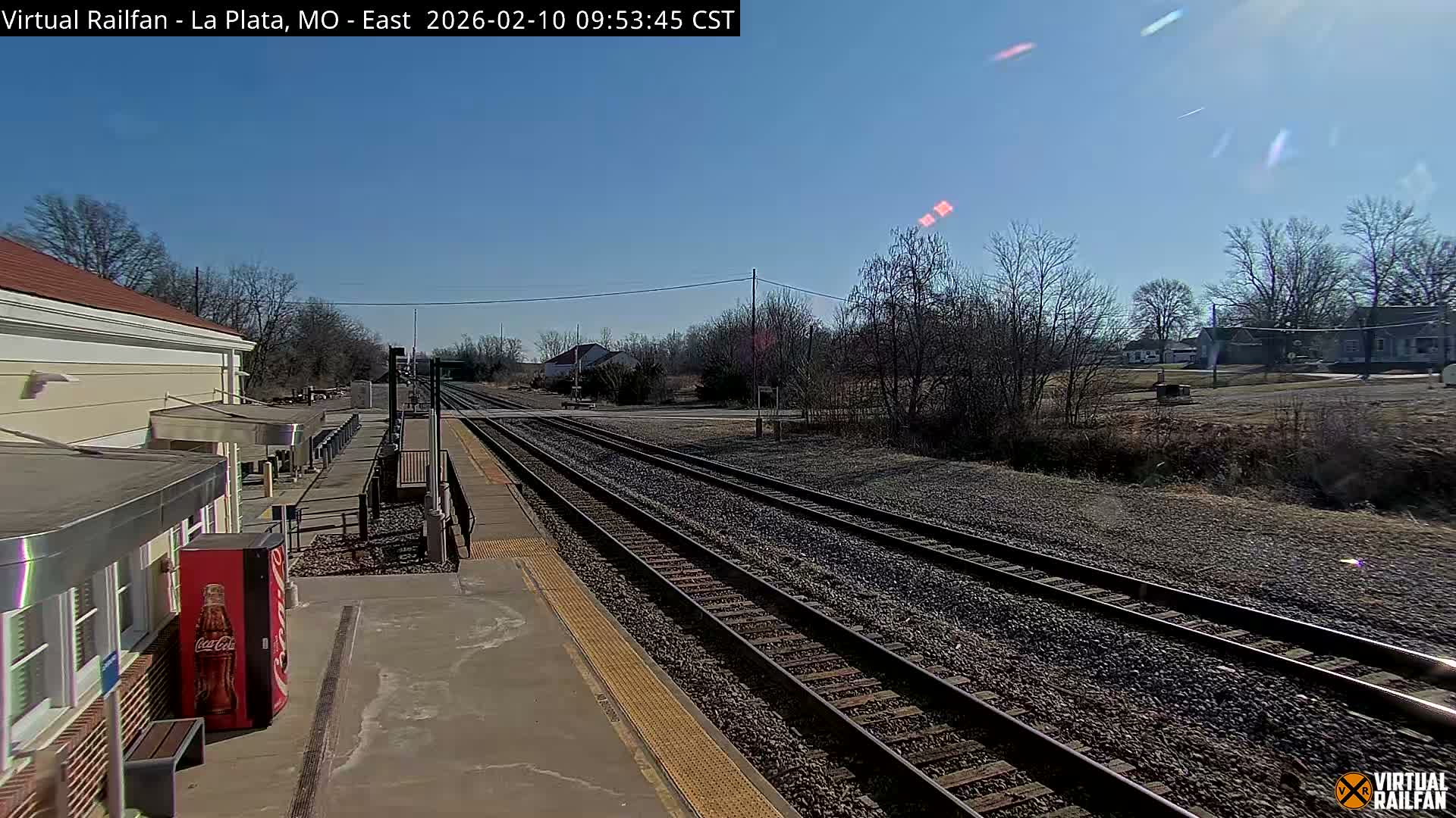 La Plata Railway Station Live Cam - La Plata, Macon, Missouri, USA