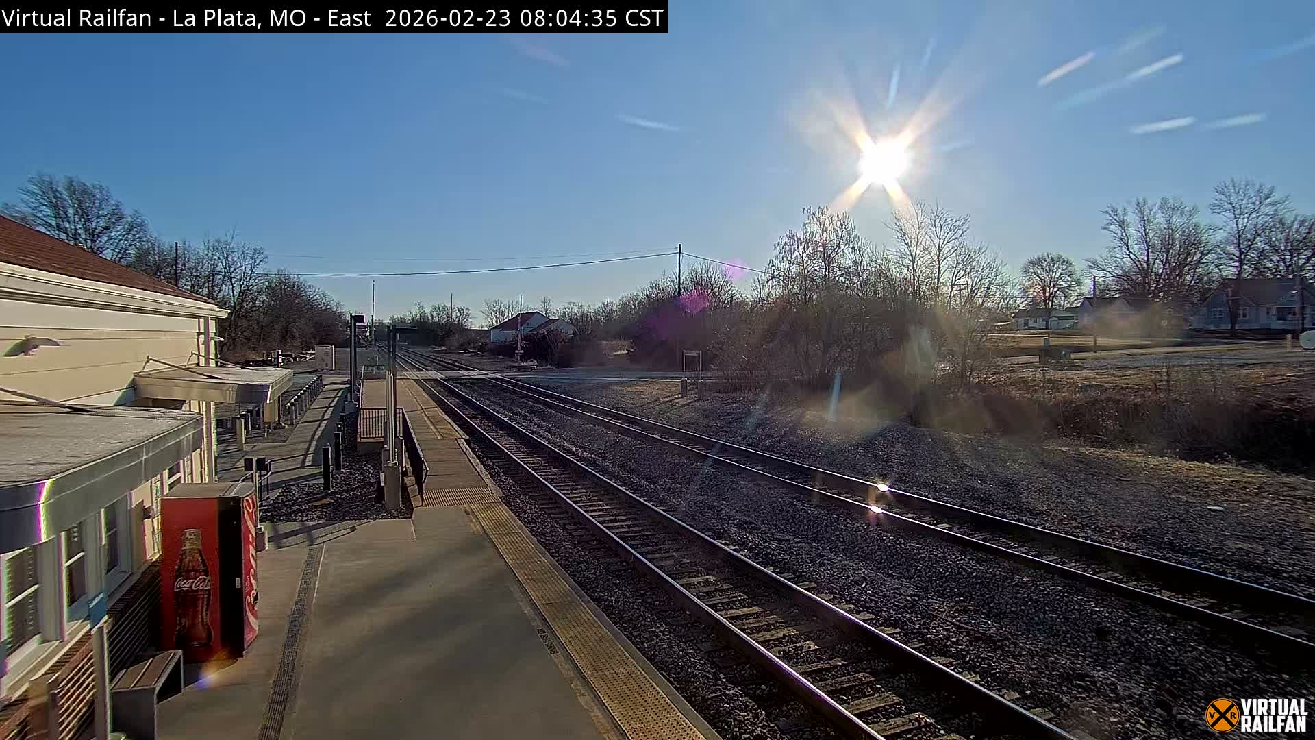 La Plata Railway Station Live Cam - La Plata, Macon, Missouri, USA