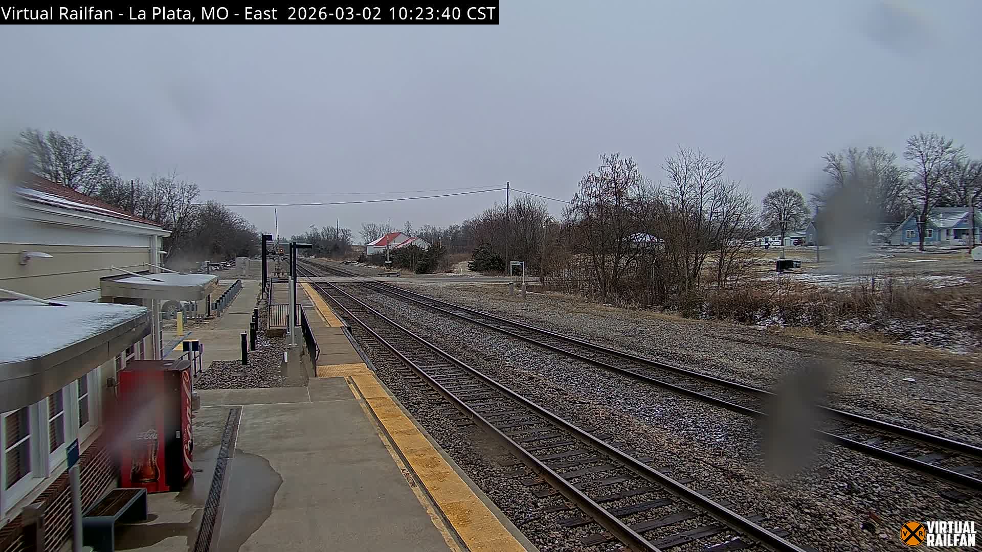 La Plata Railway Station Live Cam - La Plata, Macon, Missouri, USA