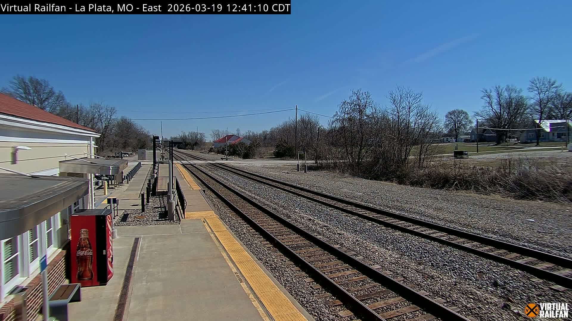 La Plata Railway Station Live Cam - La Plata, Macon, Missouri, USA