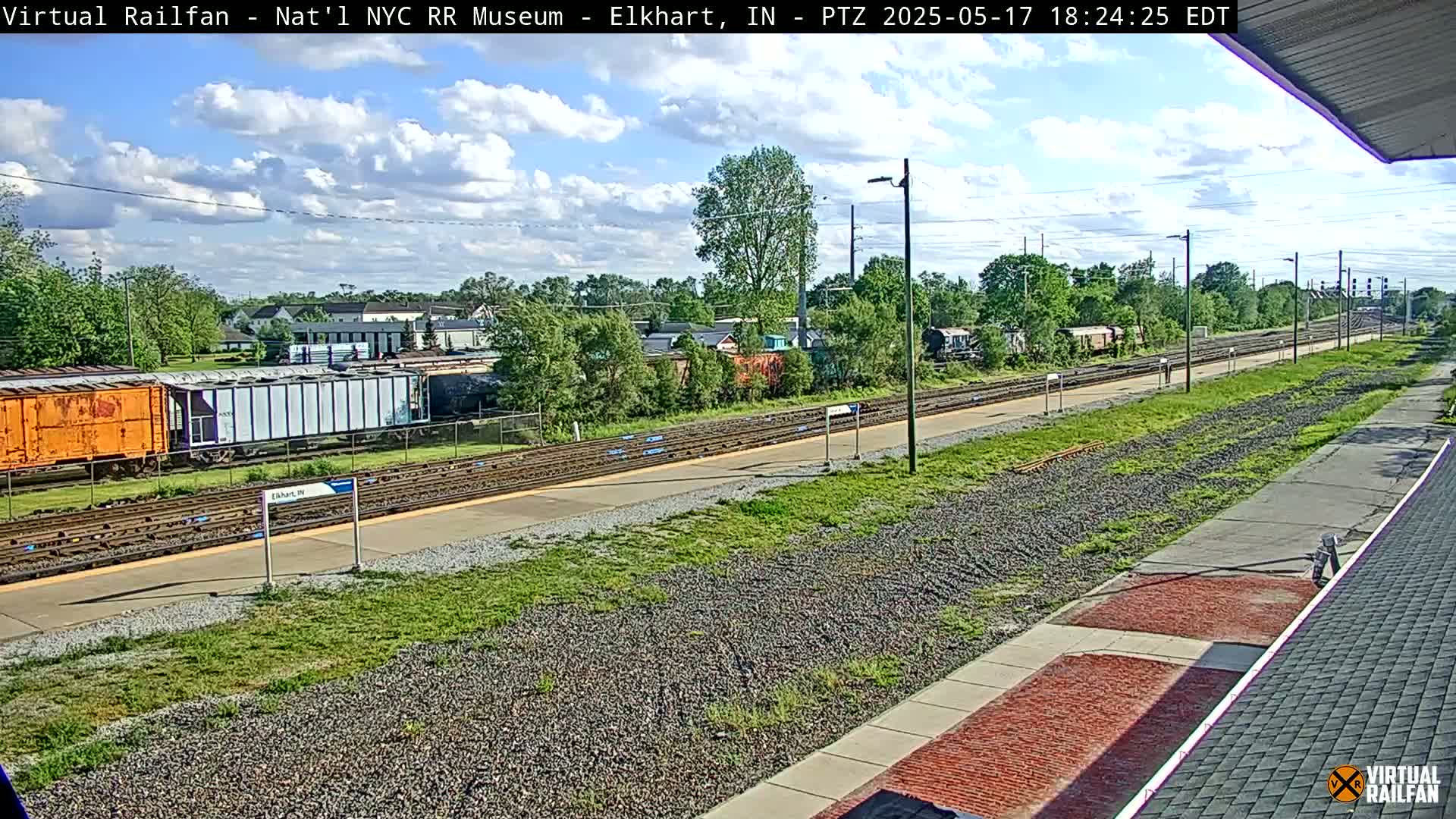 Elkhart Railway Station Live Cam - Elkhart, Elkhart County,Indiana, USA