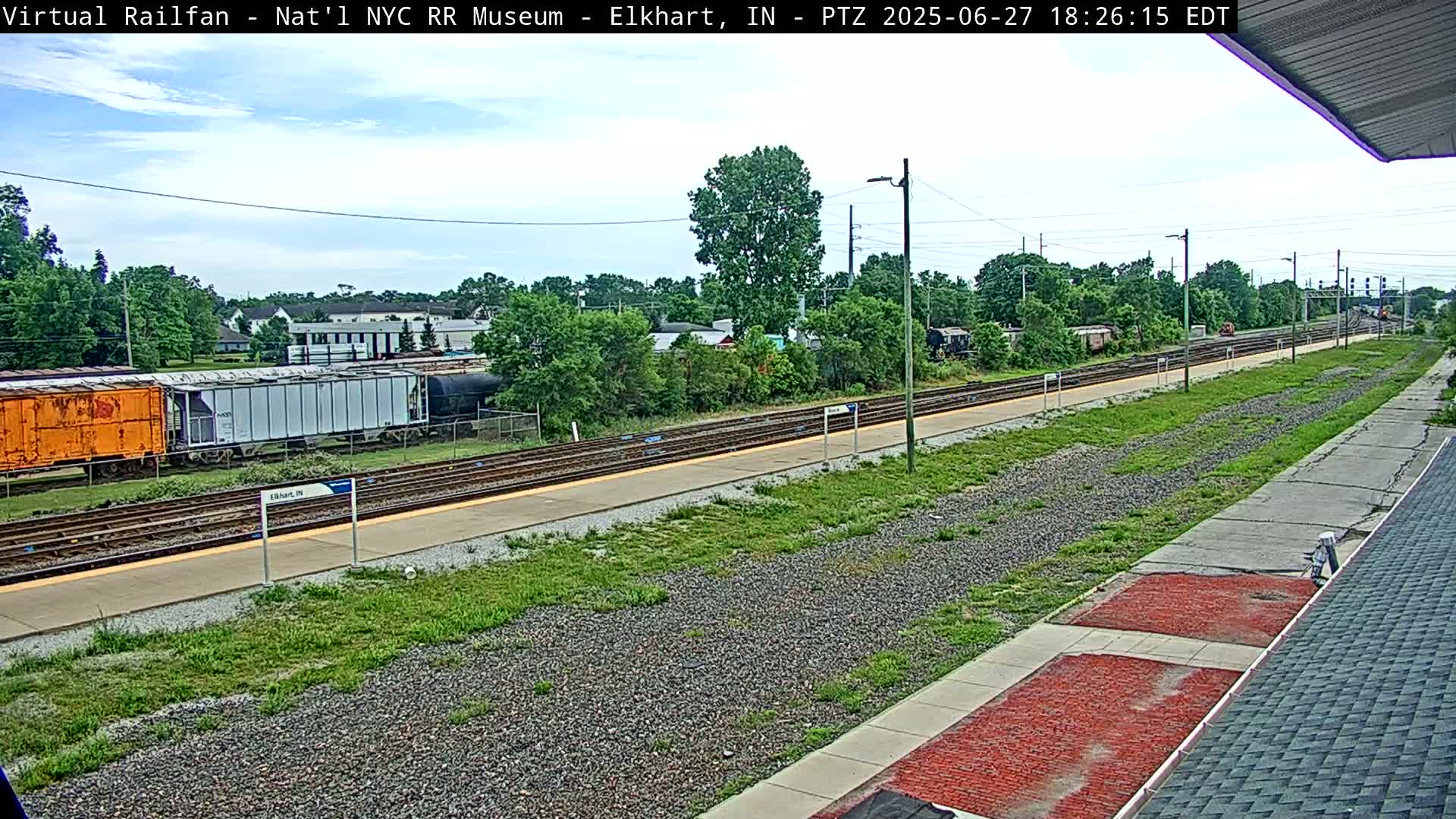 Elkhart Railway Station Live Cam - Elkhart, Elkhart County,Indiana, USA