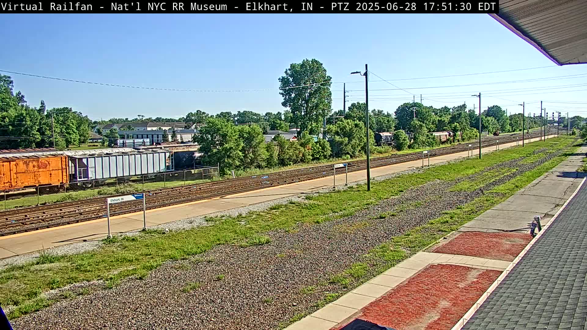 Elkhart Railway Station Live Cam - Elkhart, Elkhart County,Indiana, USA