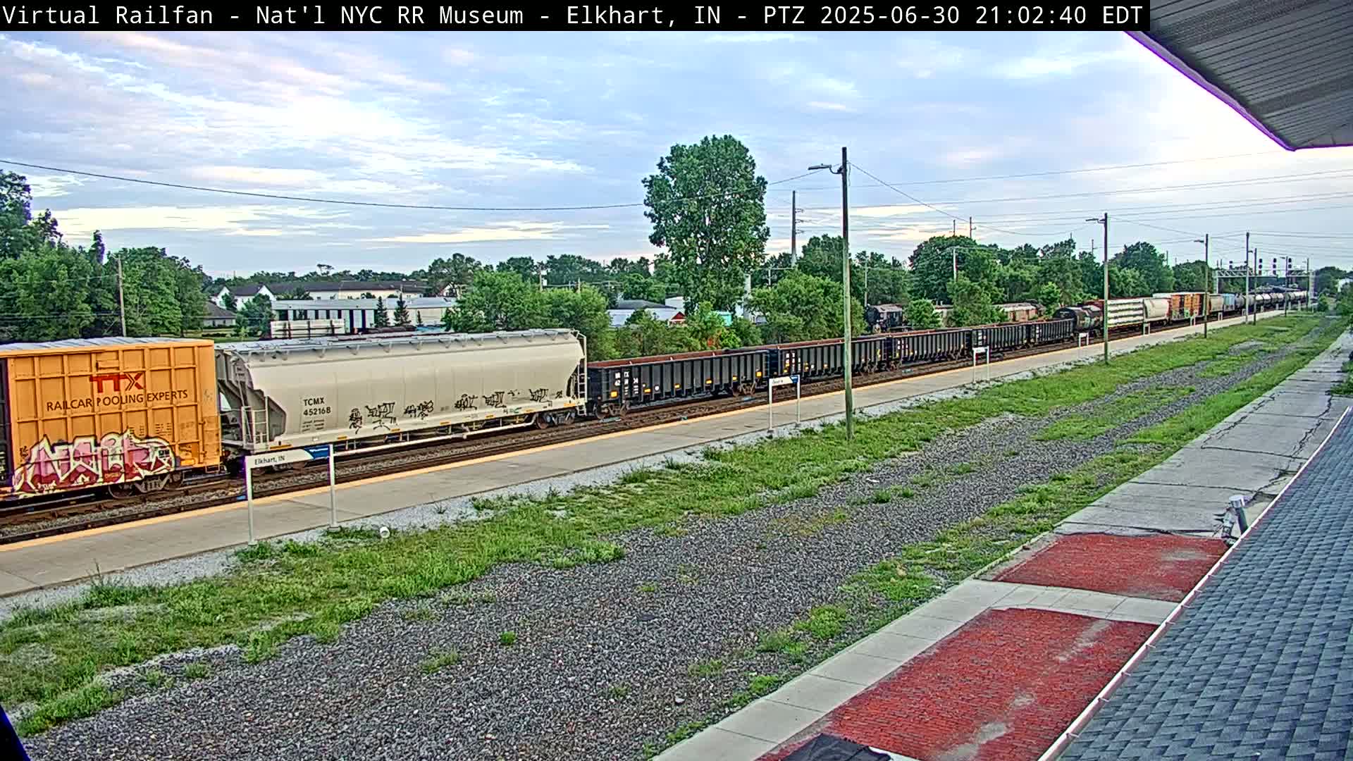 Elkhart Railway Station Live Cam - Elkhart, Elkhart County,Indiana, USA