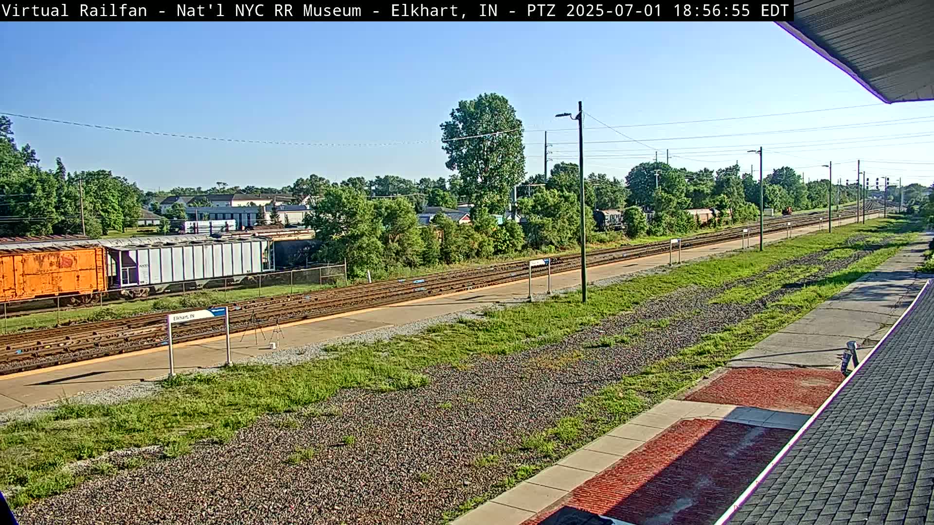 Elkhart Railway Station Live Cam - Elkhart, Elkhart County,Indiana, USA