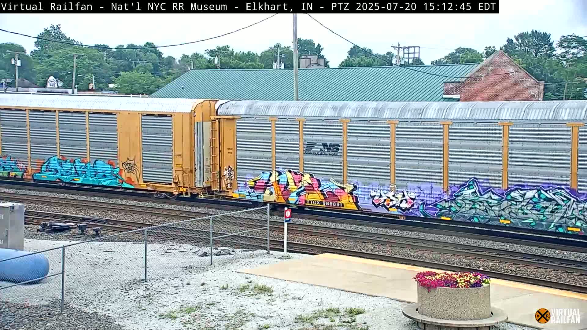 Elkhart Railway Station Live Cam - Elkhart, Elkhart County,Indiana, USA