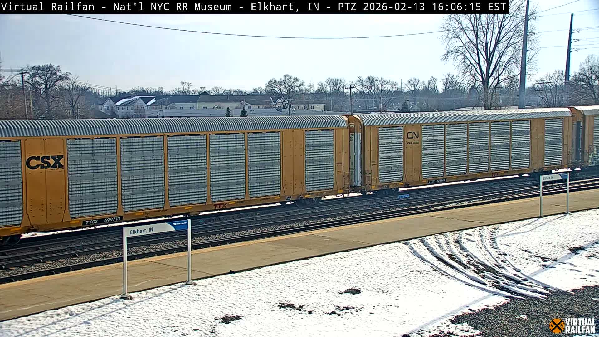 Elkhart Railway Station Live Cam - Elkhart, Elkhart County,Indiana, USA