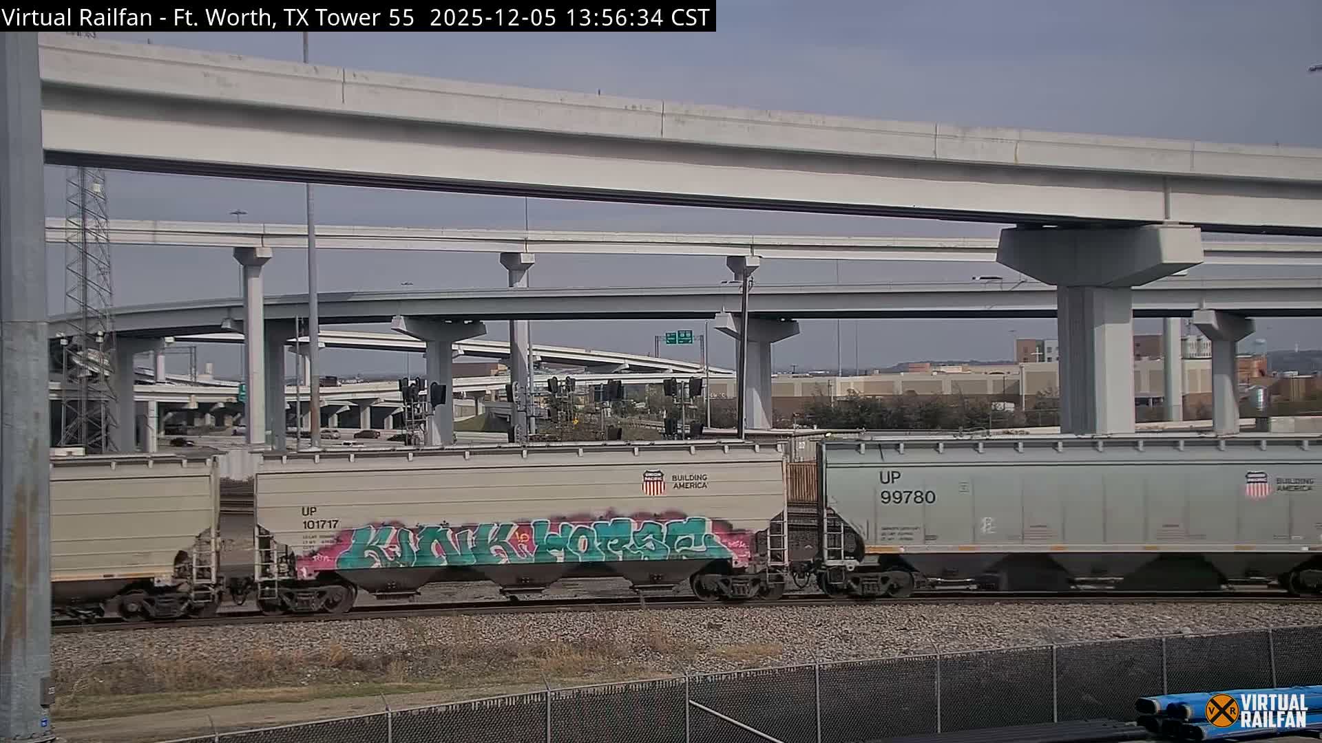 Fort Worth/Tower 55 Diamond Railroad Crossing Live Cam - Forth Worth, Tarrant ,Texas, USA 