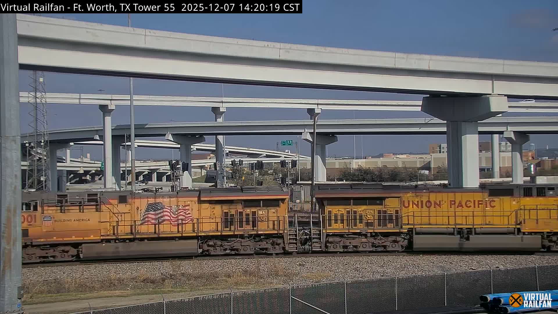 Fort Worth/Tower 55 Diamond Railroad Crossing Live Cam - Forth Worth, Tarrant ,Texas, USA 