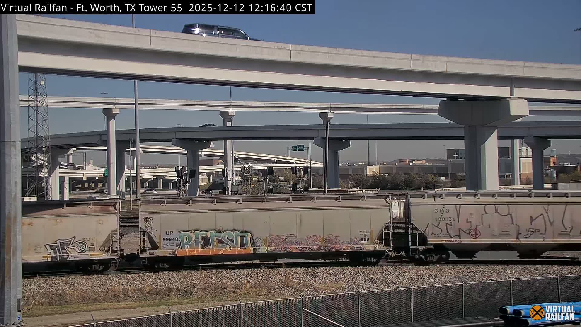 Fort Worth/Tower 55 Diamond Railroad Crossing Live Cam - Forth Worth, Tarrant ,Texas, USA 